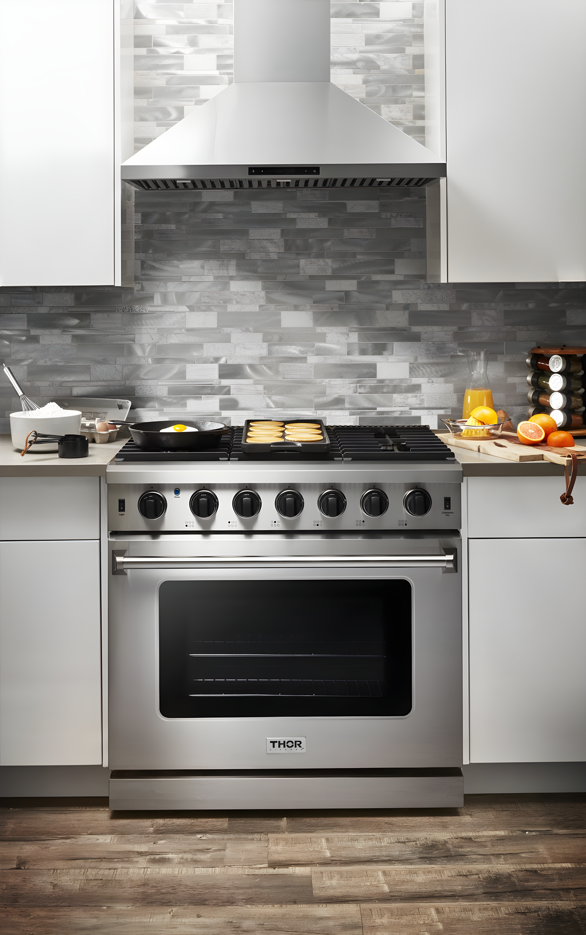 THOR 36-Inch Gas Range, 6 Burners - Stainless Steel (LRG3601U)