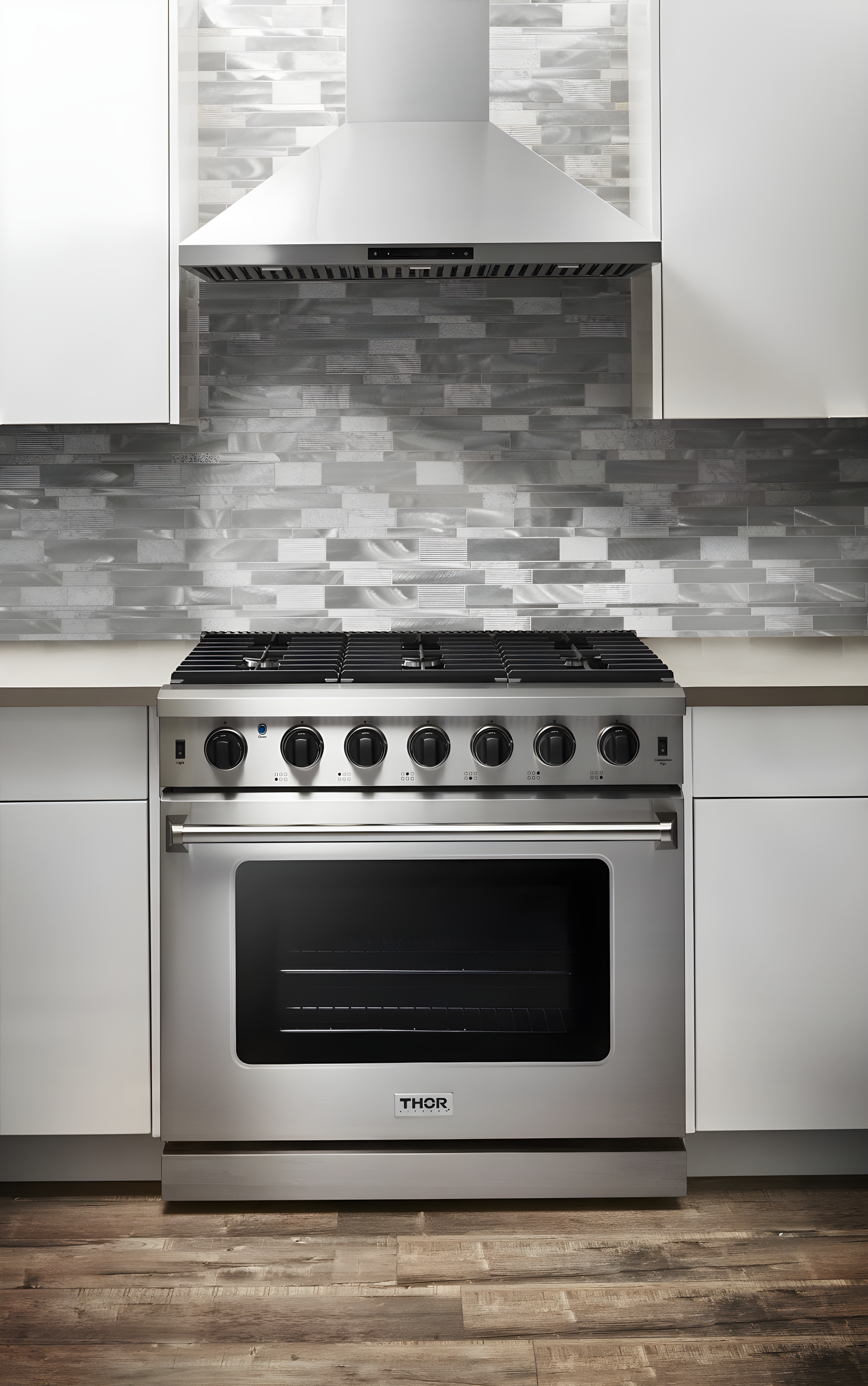 THOR 36-Inch Gas Range, 6 Burners - Stainless Steel (LRG3601U)