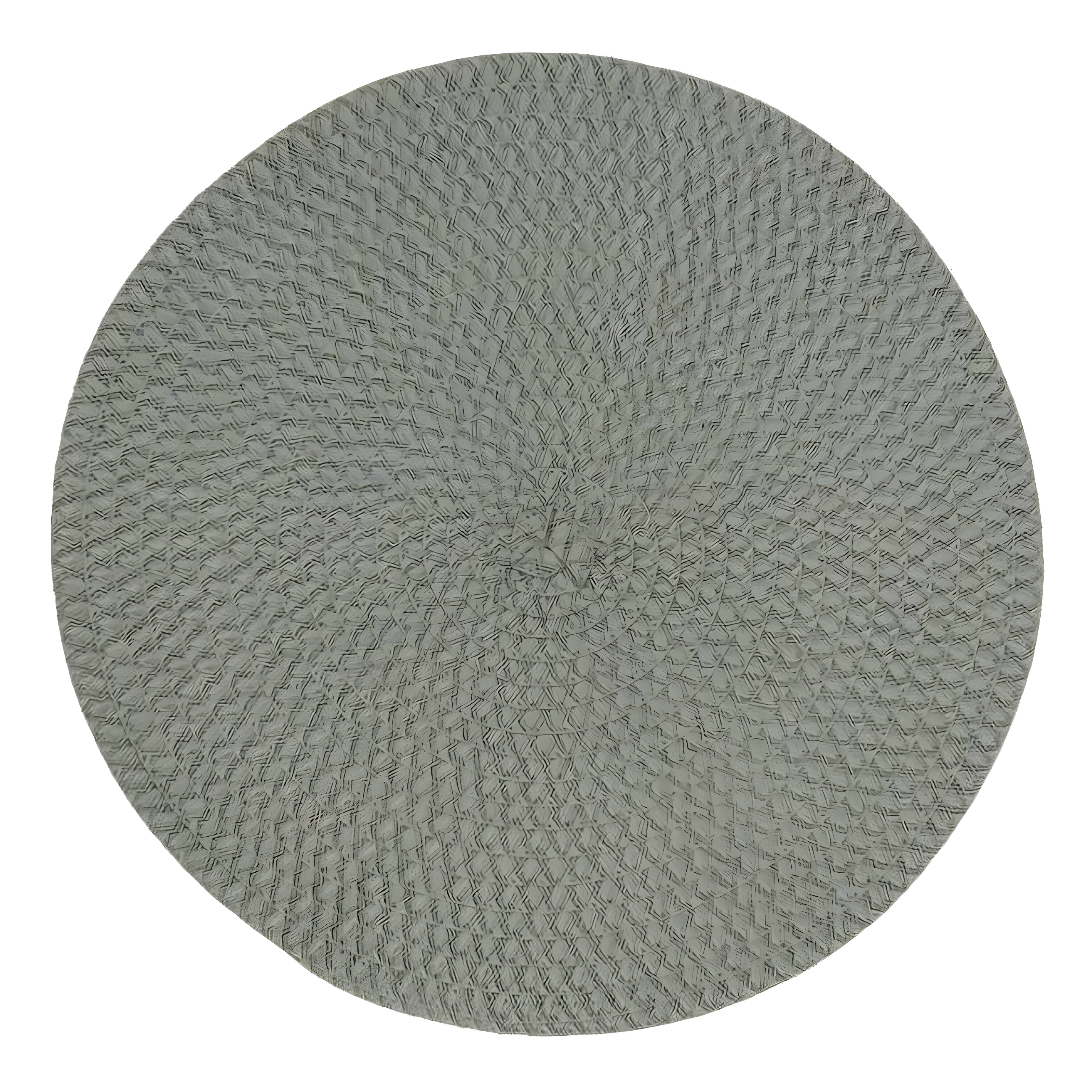 Saro Lifestyle Round Design Table Mats, Mint, (Set of 4 pcs)