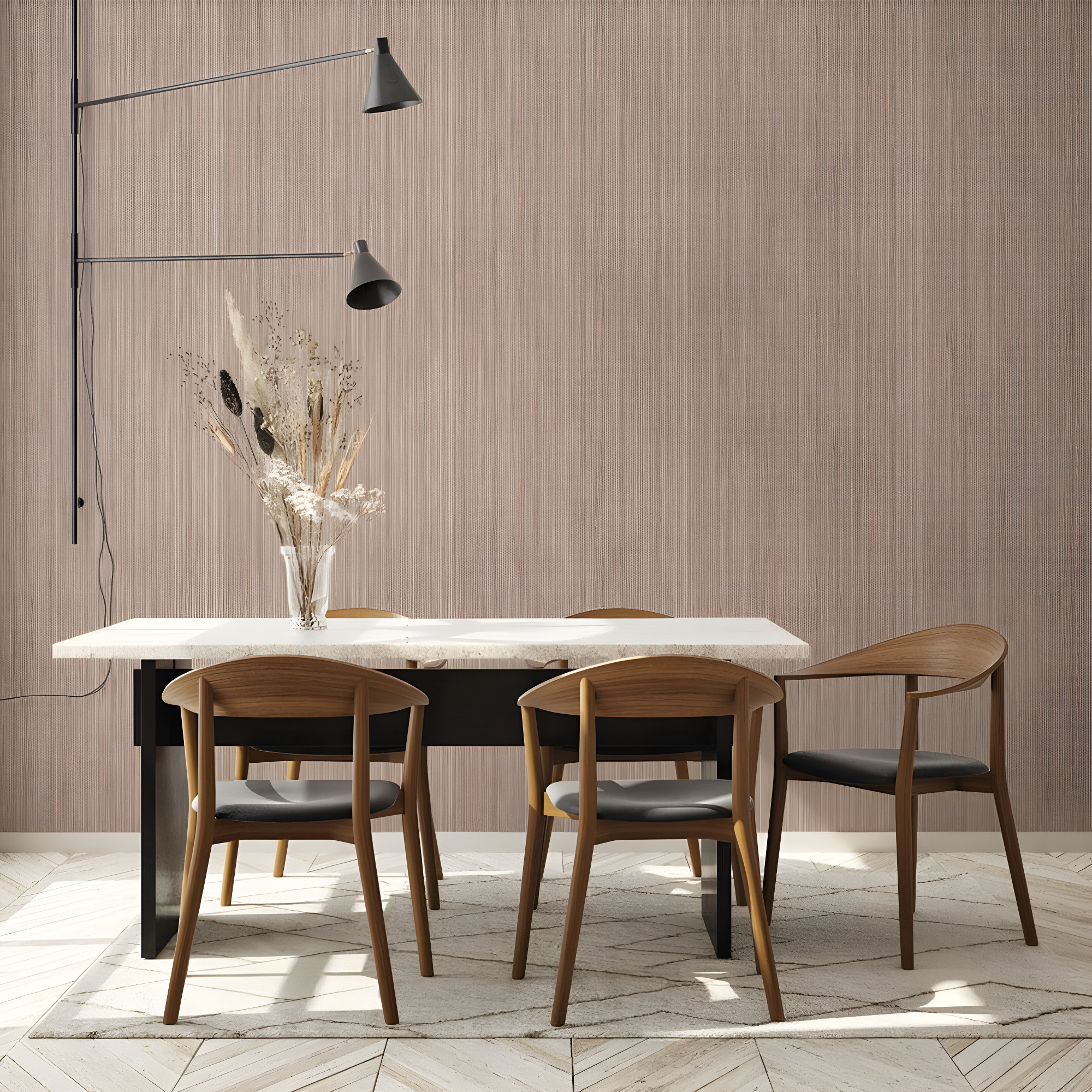 Tempaper & Co. 28 sq ft Faux Horizontal Grasscloth Removable Peel and Stick Wallpaper Textured Neutral : Vinyl, Self-Adhesive