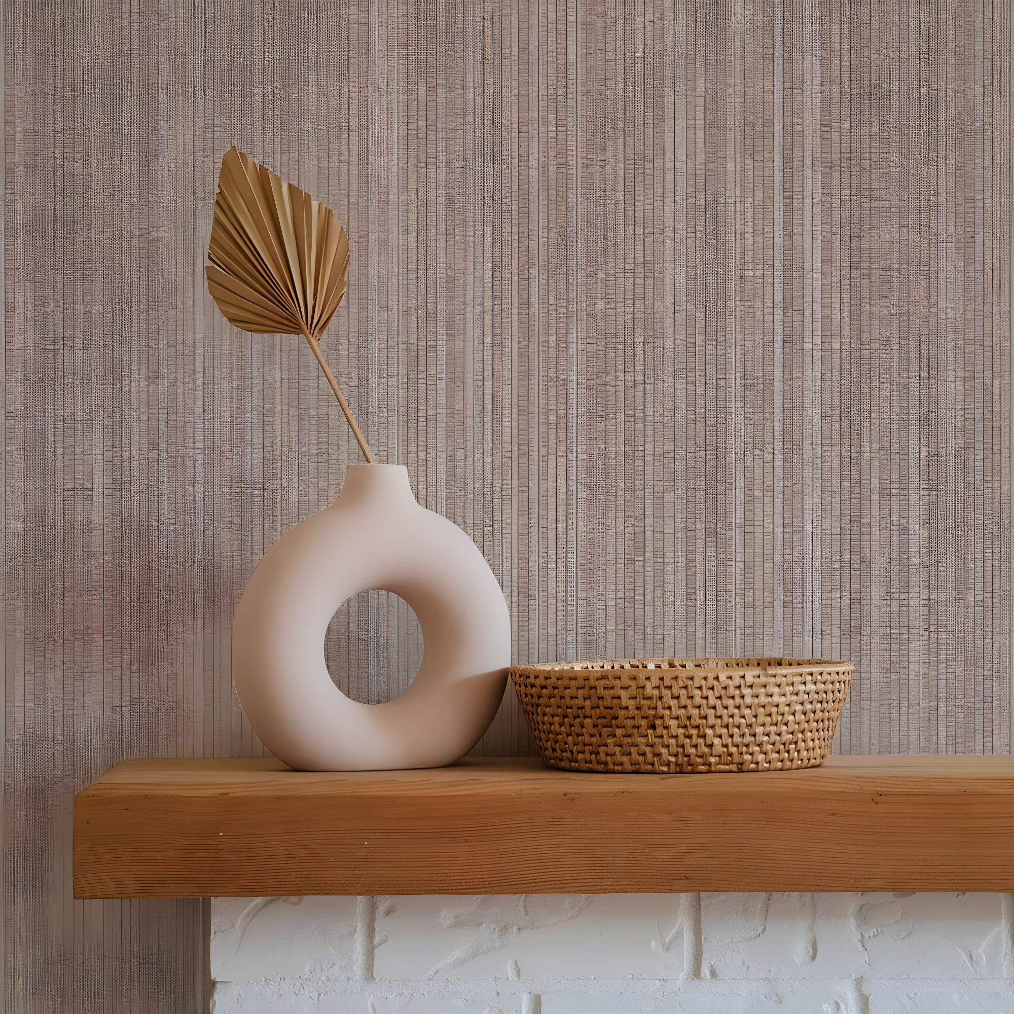 Tempaper & Co. 28 sq ft Faux Horizontal Grasscloth Removable Peel and Stick Wallpaper Textured Neutral : Vinyl, Self-Adhesive