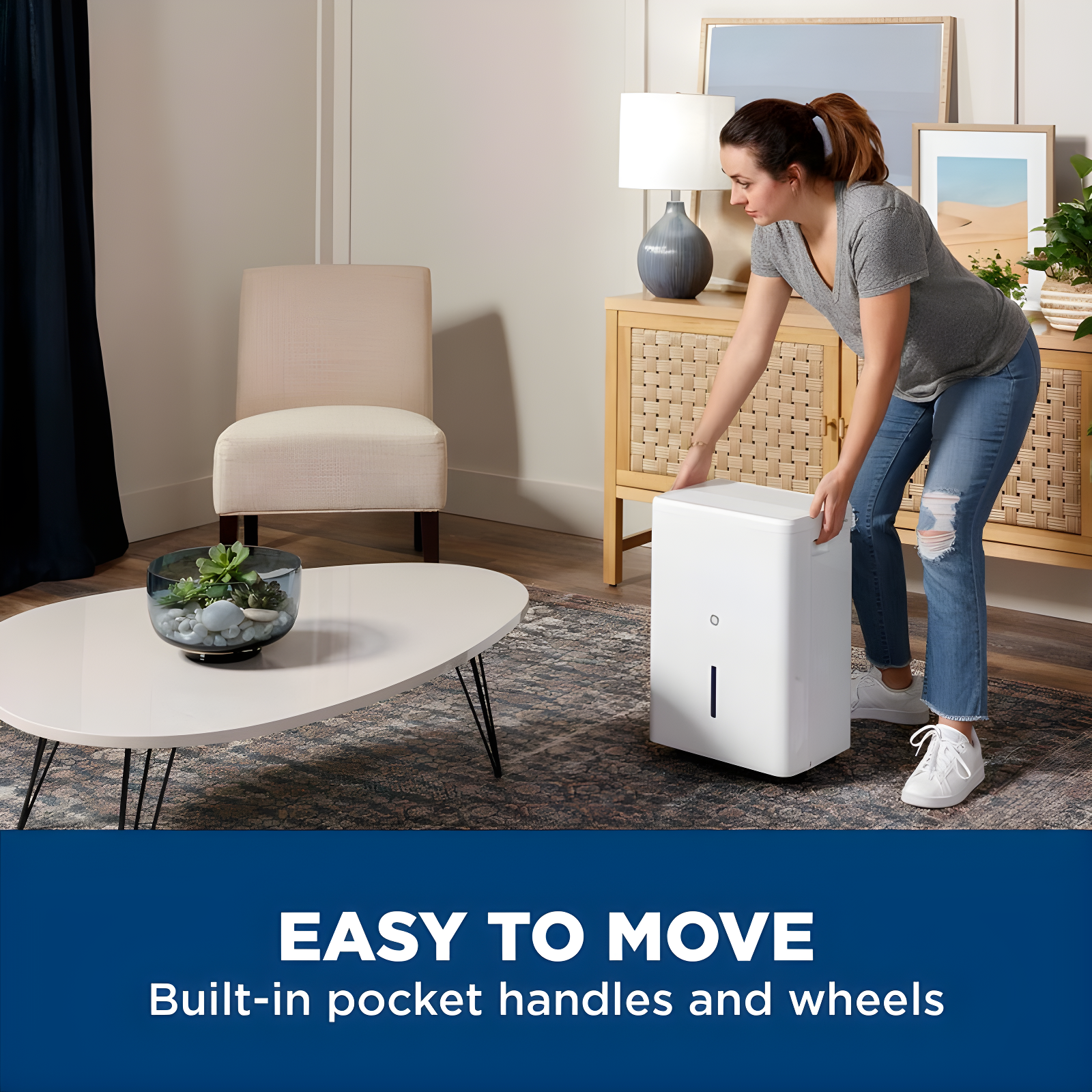 GE Appliances Moisture Absorber Dehumidifier for Rooms up to 1000 Cubic Feet