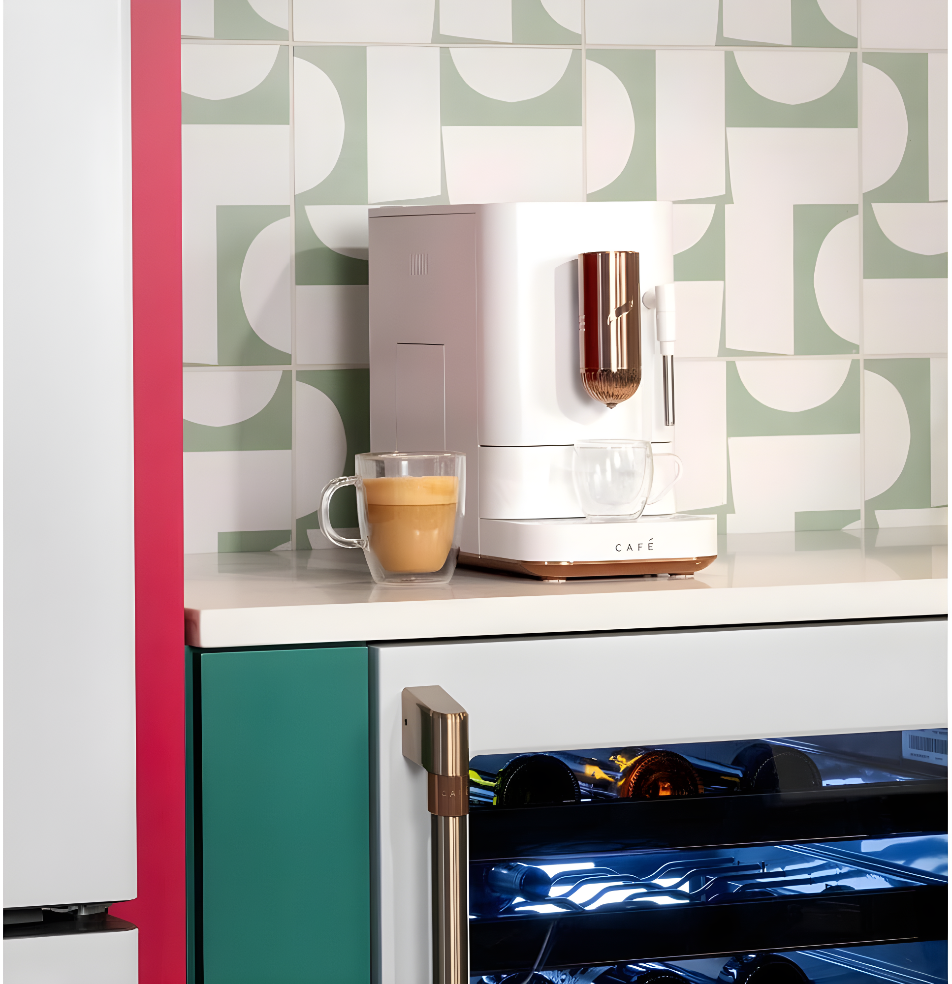 Café™ Matte White Affetto Automatic Espresso Machine