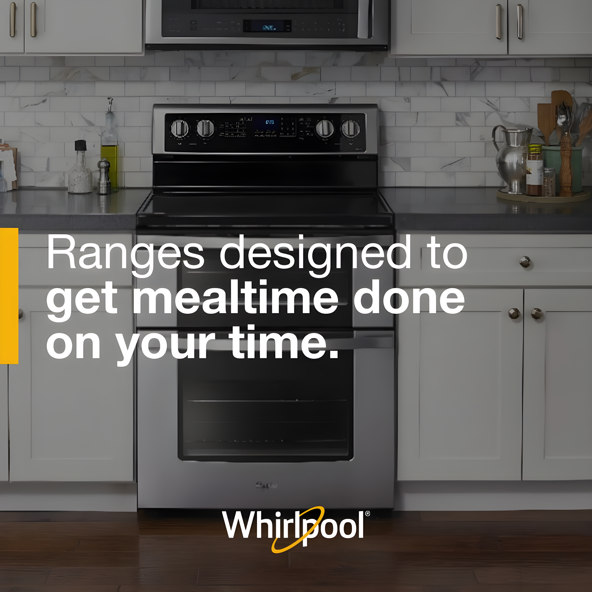 Whirlpool WGE745C0FS 30" Stainless Freestanding Double Oven Range