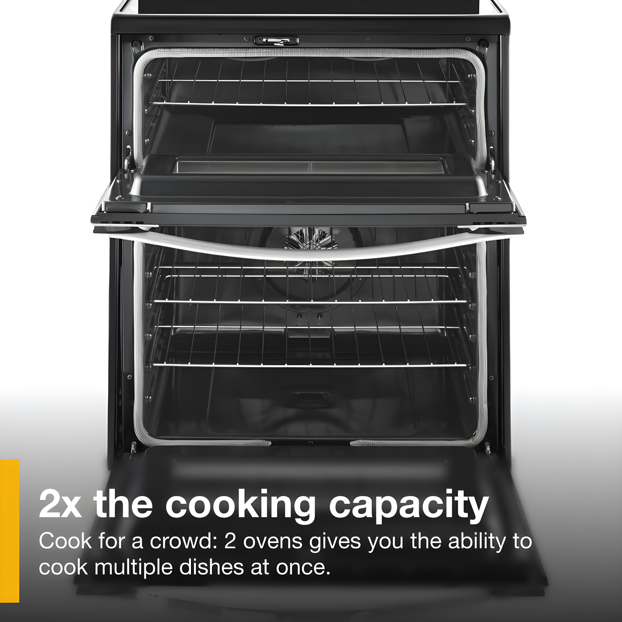Whirlpool WGE745C0FS 30" Stainless Freestanding Double Oven Range
