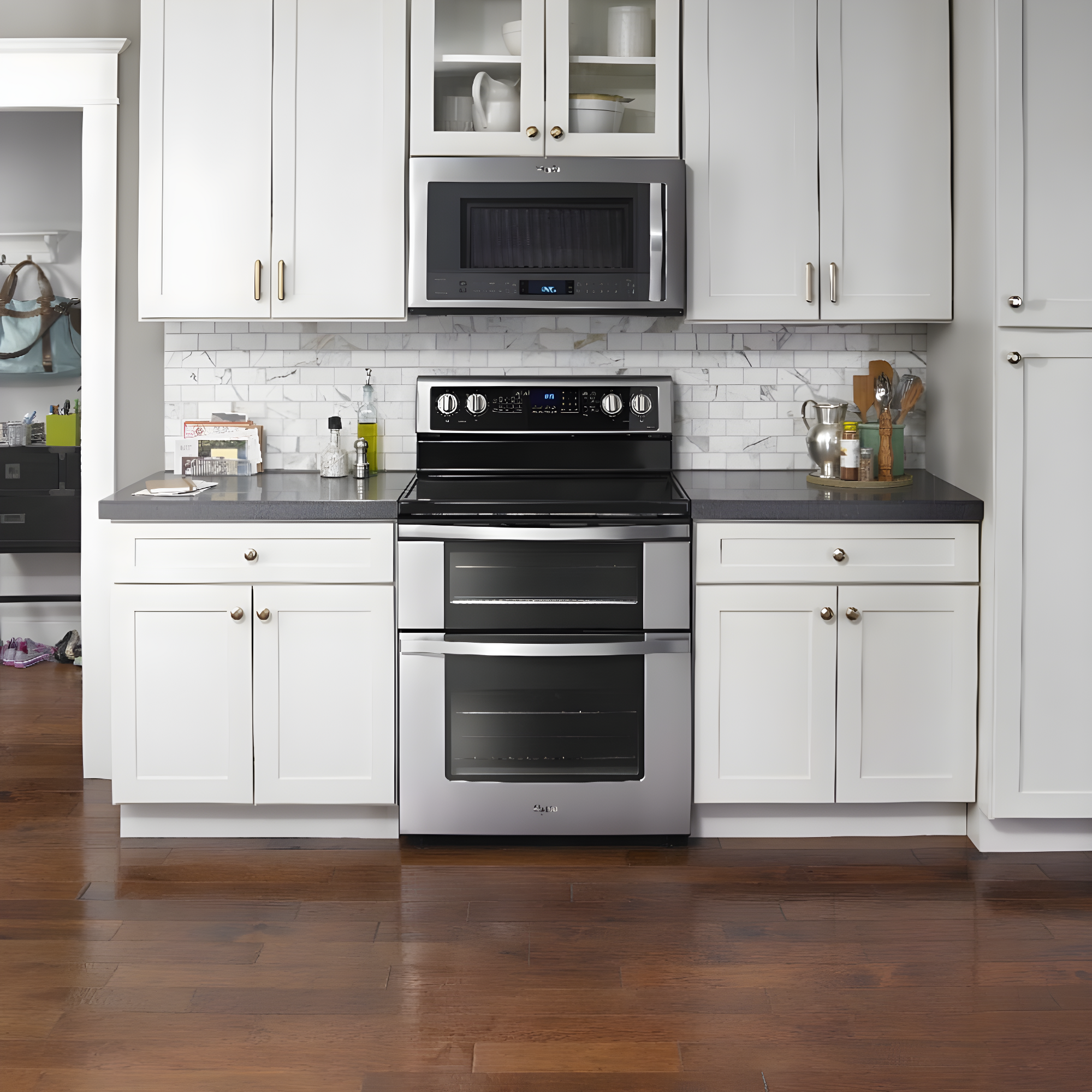 Whirlpool WGE745C0FS 30" Stainless Freestanding Double Oven Range