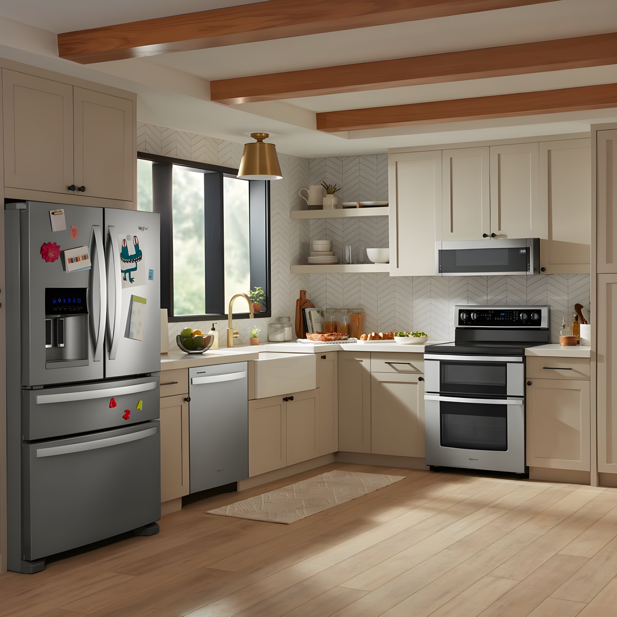 Whirlpool WGE745C0FS 30" Stainless Freestanding Double Oven Range