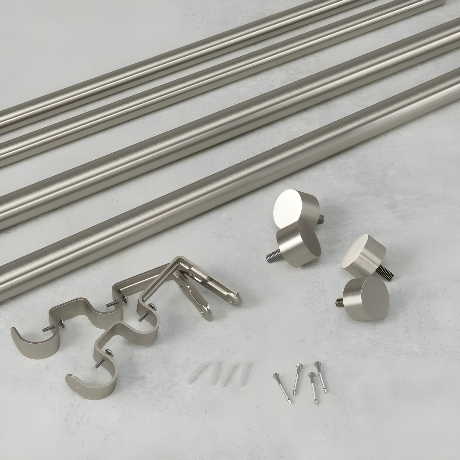 Cappa Drapery Solutions Double Curtain Rod