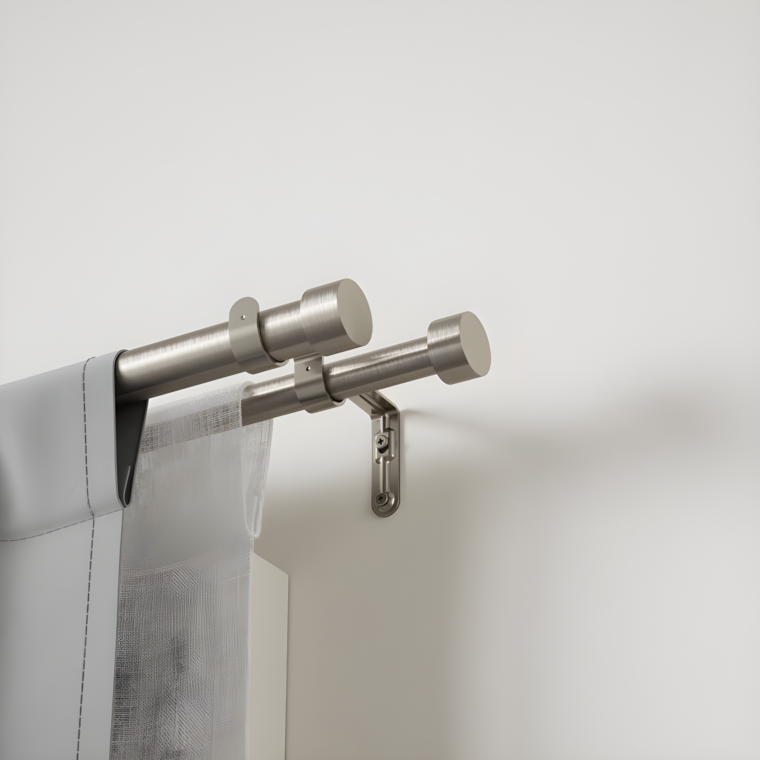 Cappa Drapery Solutions Double Curtain Rod