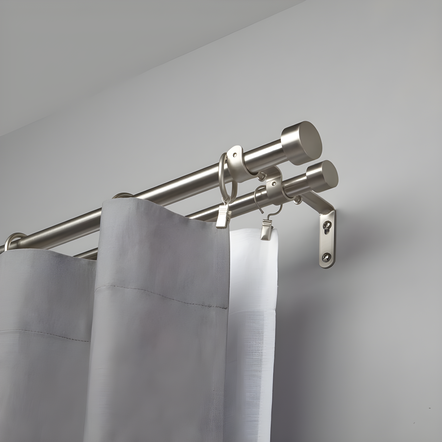 Cappa Drapery Solutions Double Curtain Rod