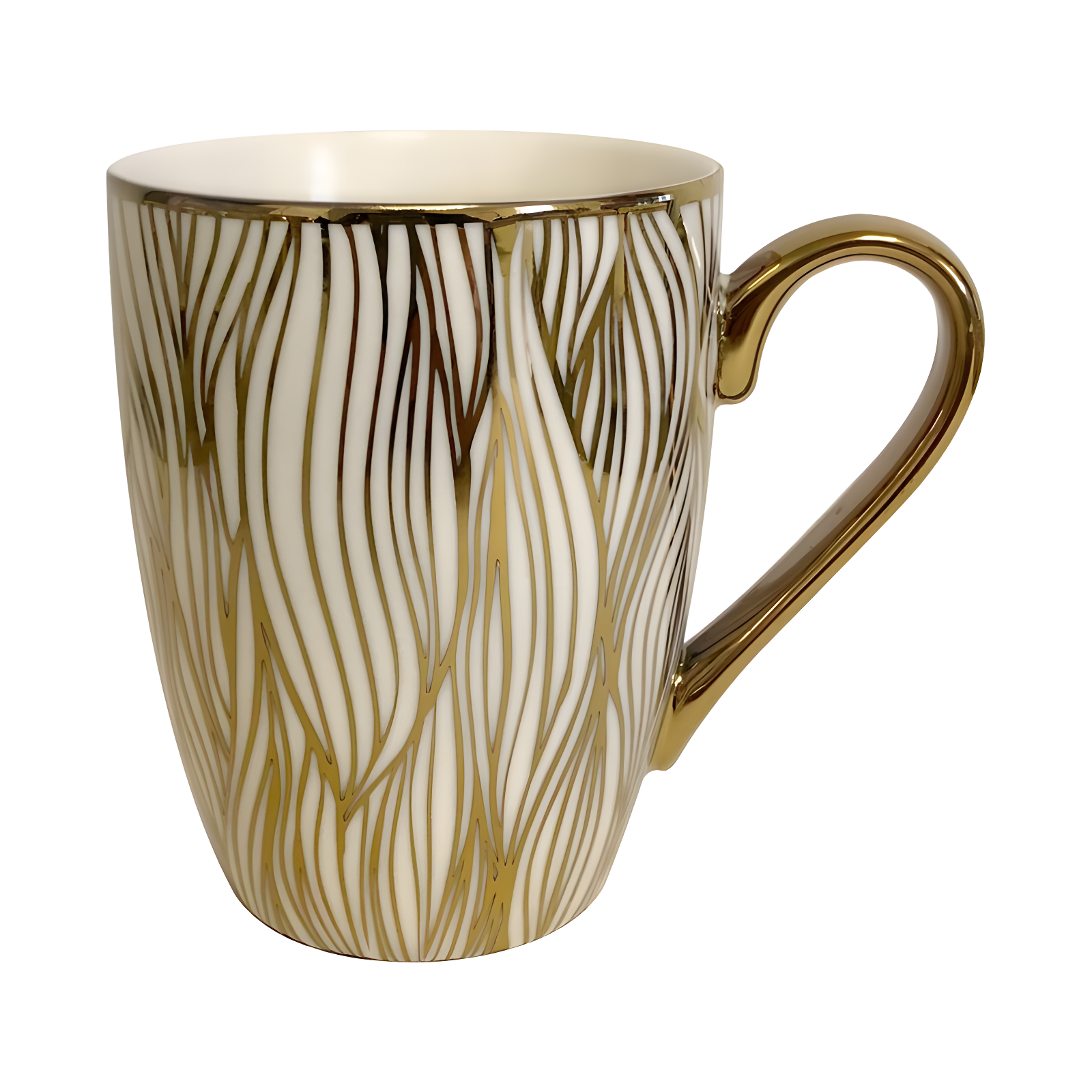 Certified International Set Of 6 Gold Plated Mugs