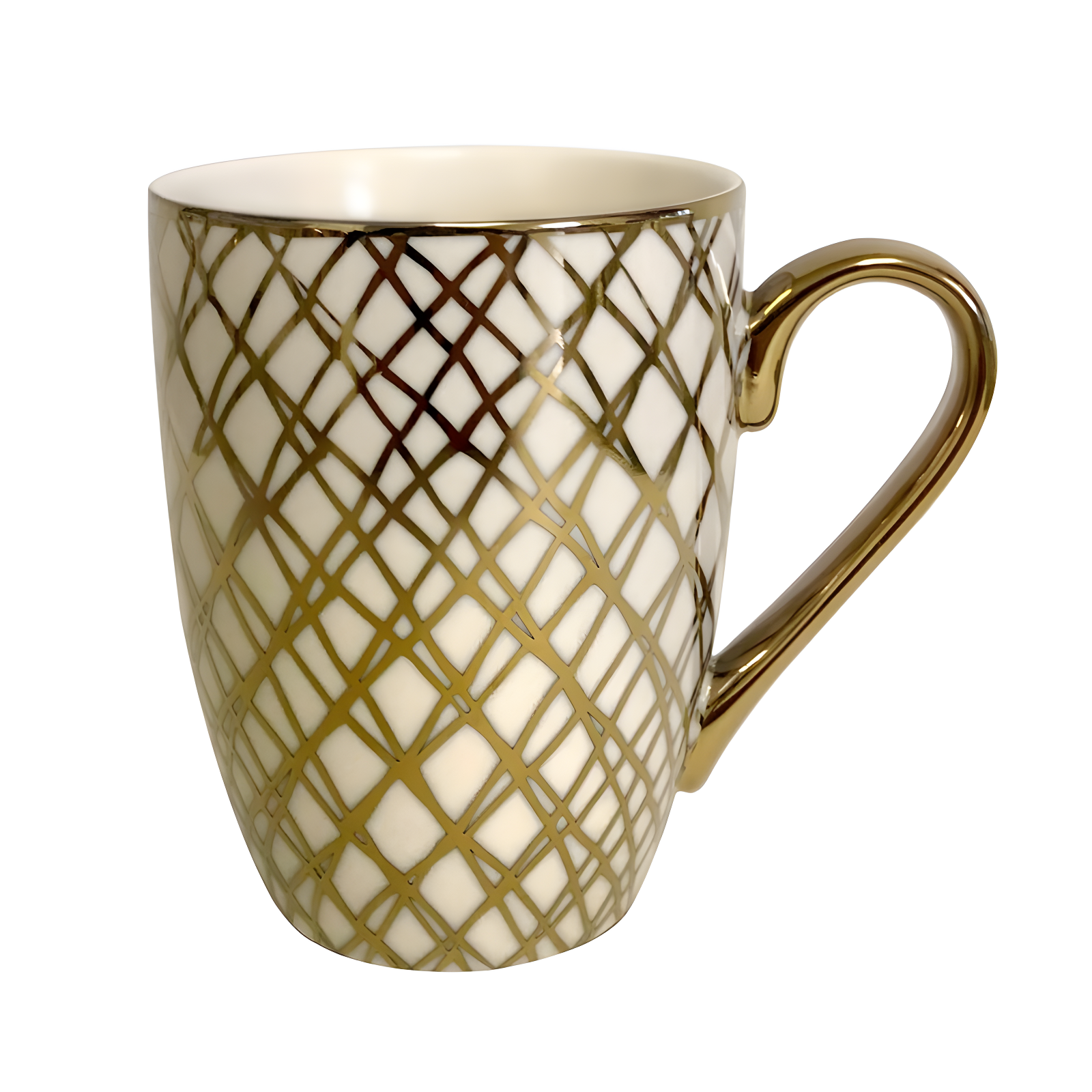 Certified International Set Of 6 Gold Plated Mugs