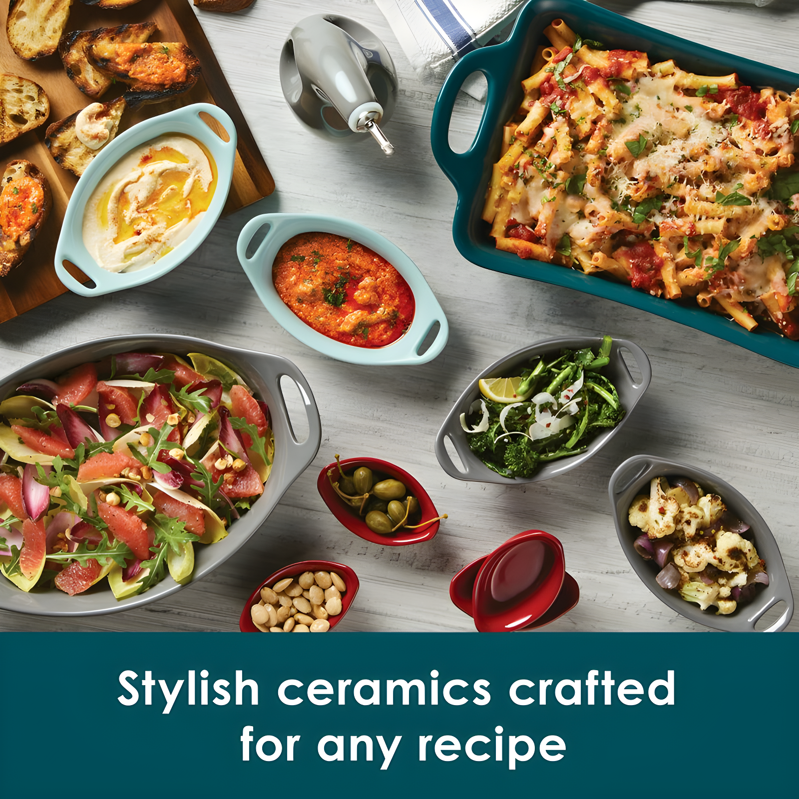 Rachael Ray Stoneware Ceramic Oval Baker Set