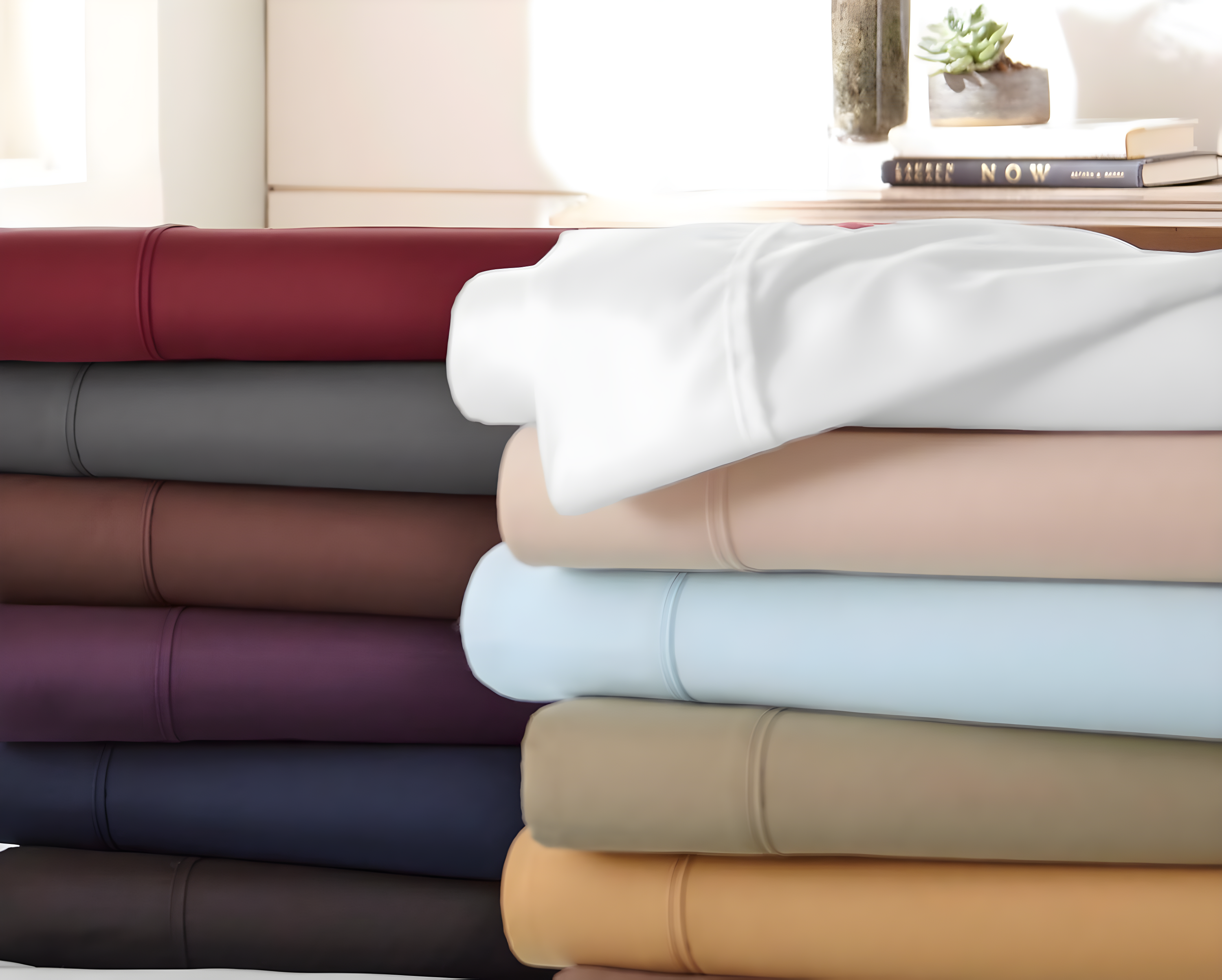 Ivory Twin Deep Pocket Microfiber Bed Sheet Set