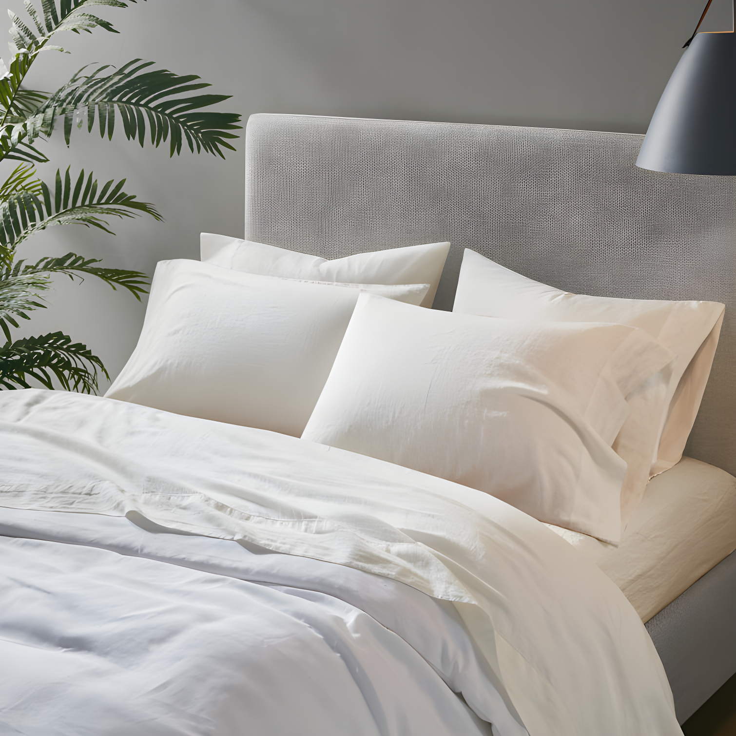 Madison Park Linen Blend 4 Piece Sheet Set