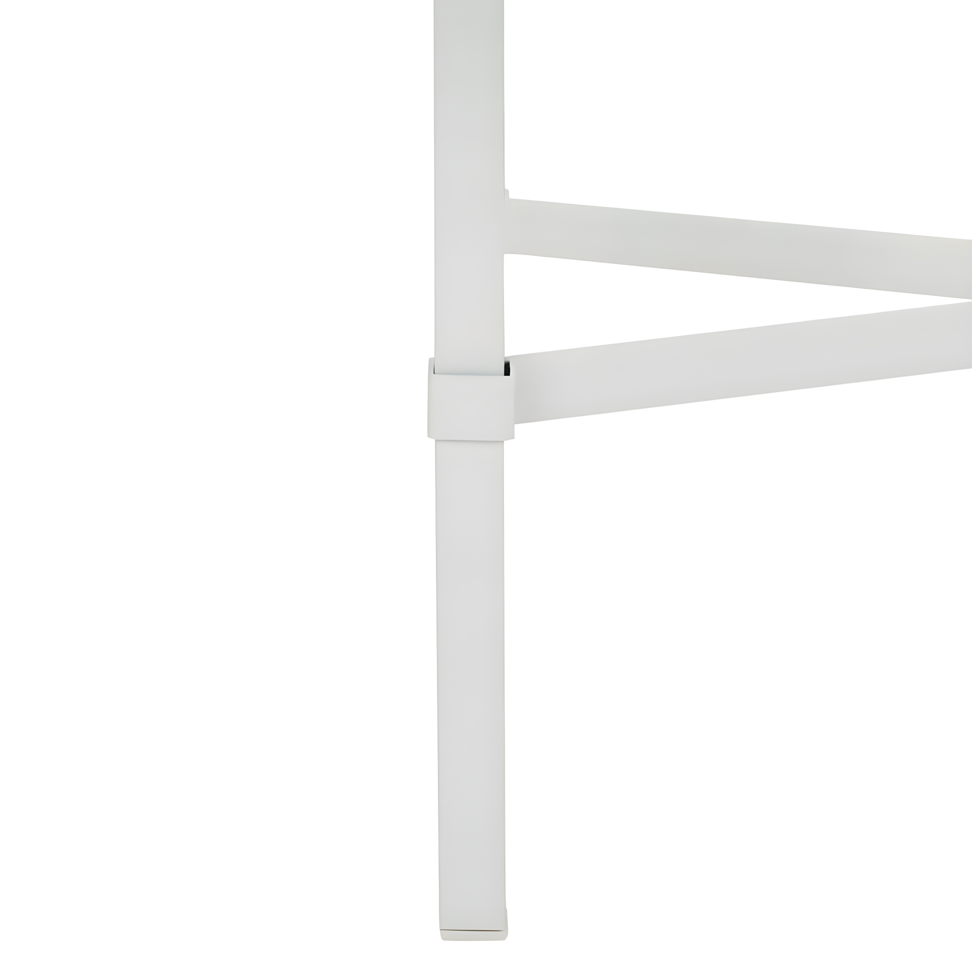 SAFAVIEH Couture Viggo Glam Glass Top Metal Side Table, White