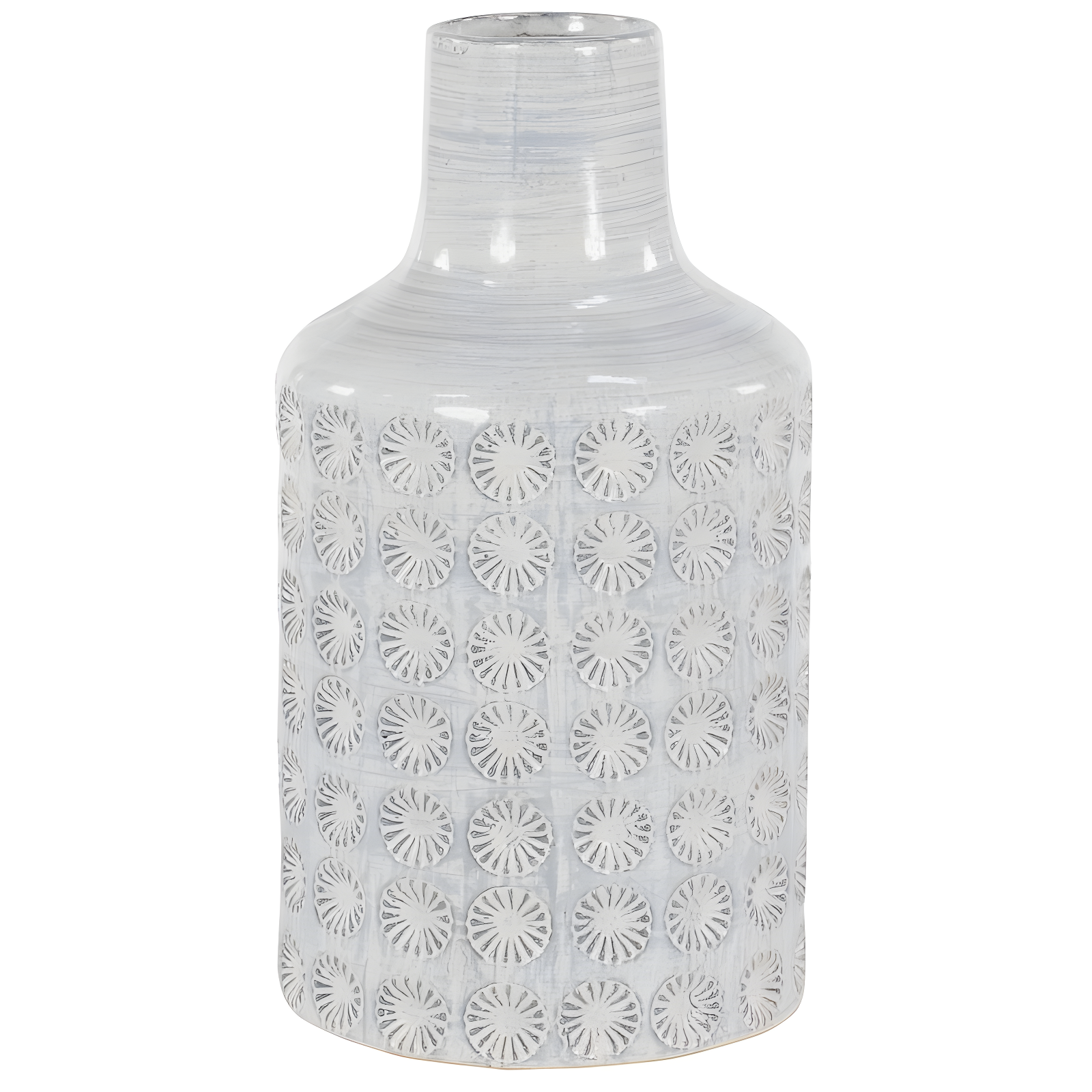 CosmoLiving by Cosmopolitan Porcelain Ceramic Floral Decorative Vase