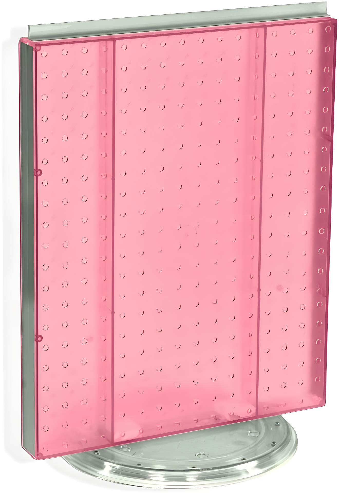 Revolving 16"W x 20.25"H Pegboard Counter Display