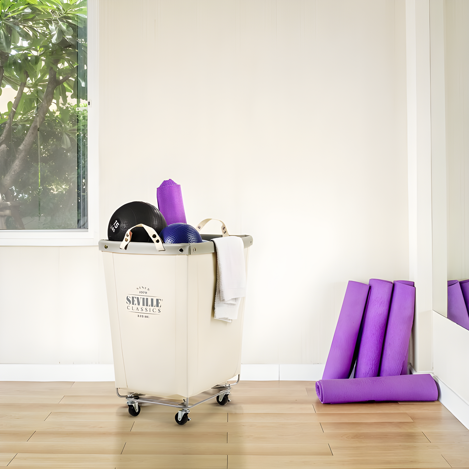 Rolling Commercial Laundry Hamper