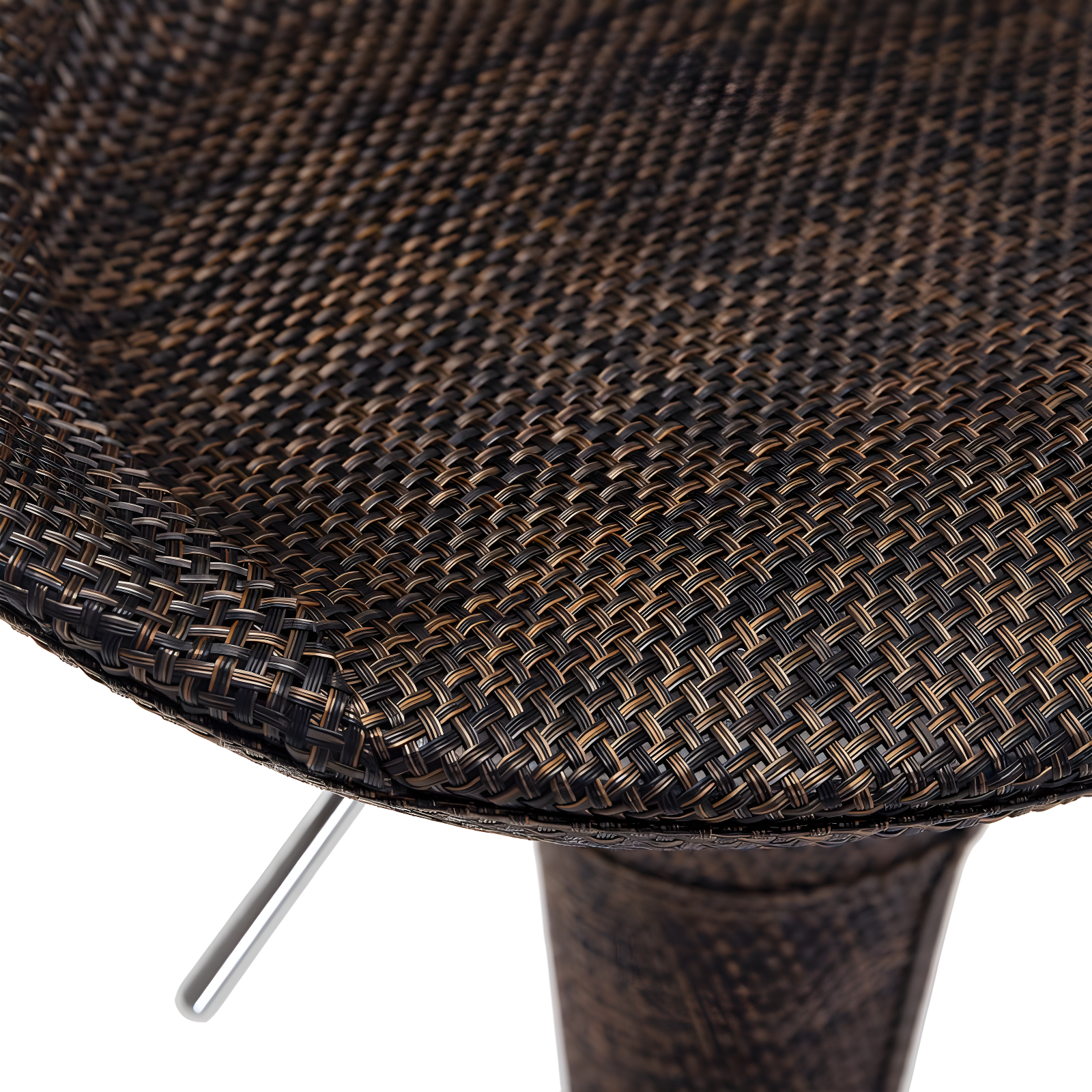 Orren Ellis Galeton Swivel Upholstered Adjustable Height Counter Stool with Metal Frame (Set of 2)