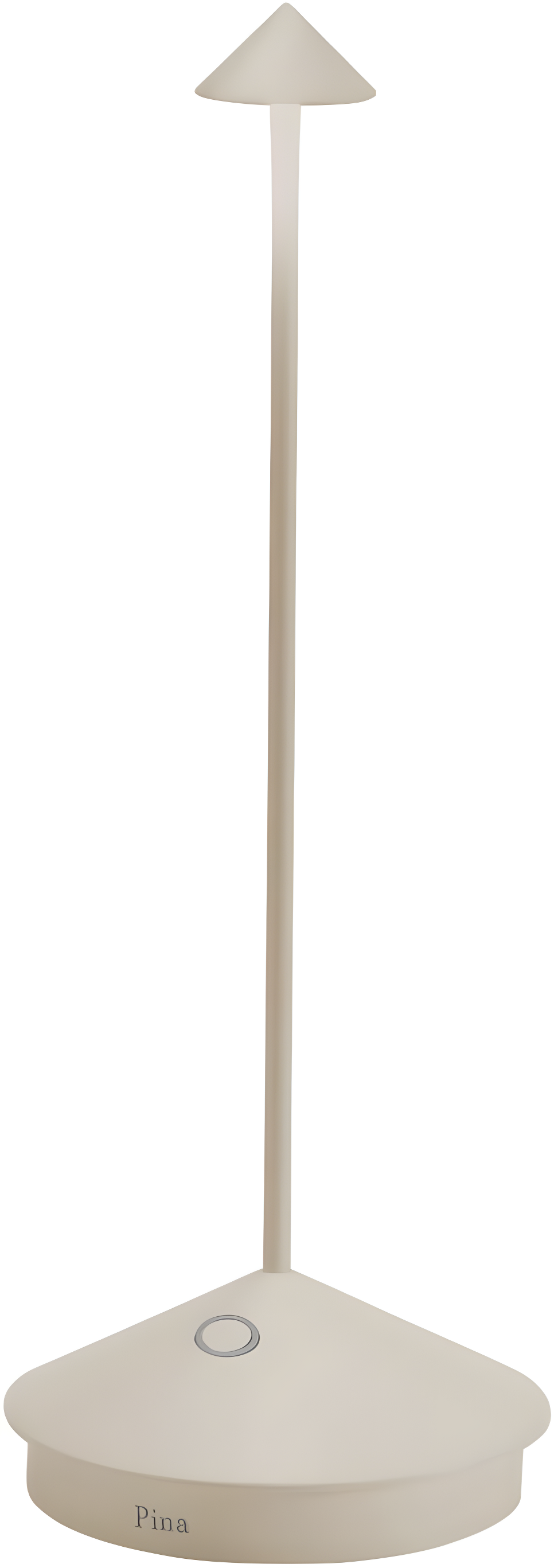 Pina Pro Sand Brown Metal Table Lamp by Zafferano America 11.4"