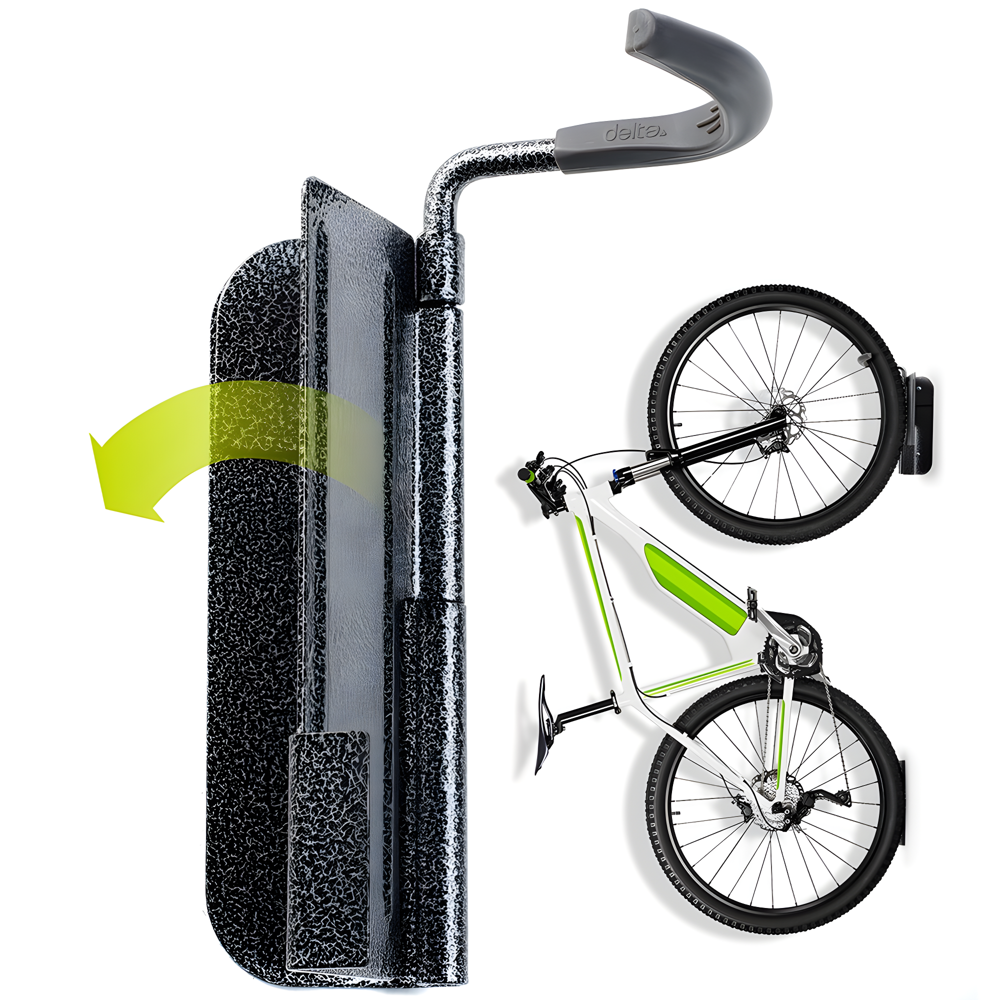Single Bike Hinge Wall Mount Rack