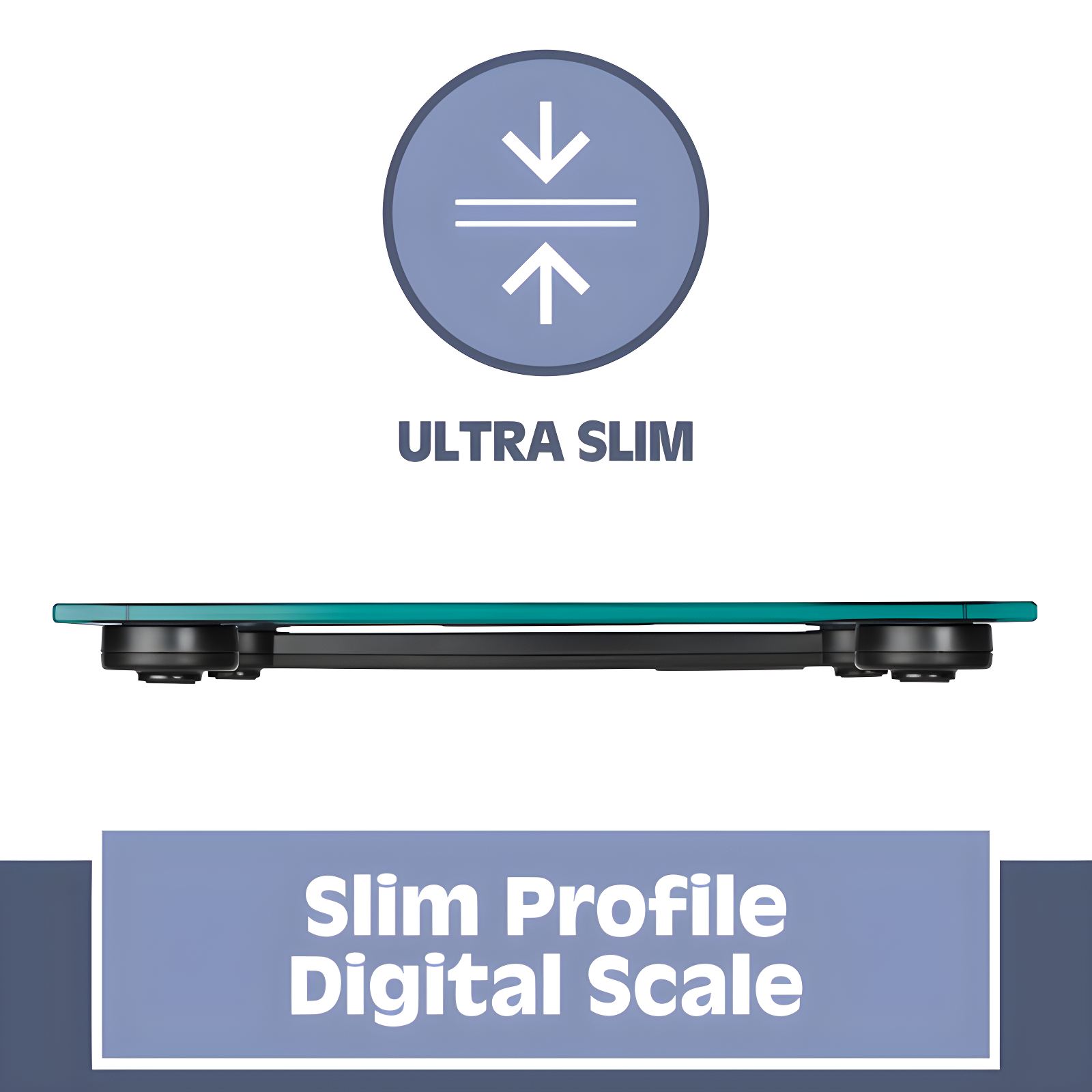Prominence Home Ultra Thin, Clear Glass Scale With Easy To Read LCD Display - Auto Step On