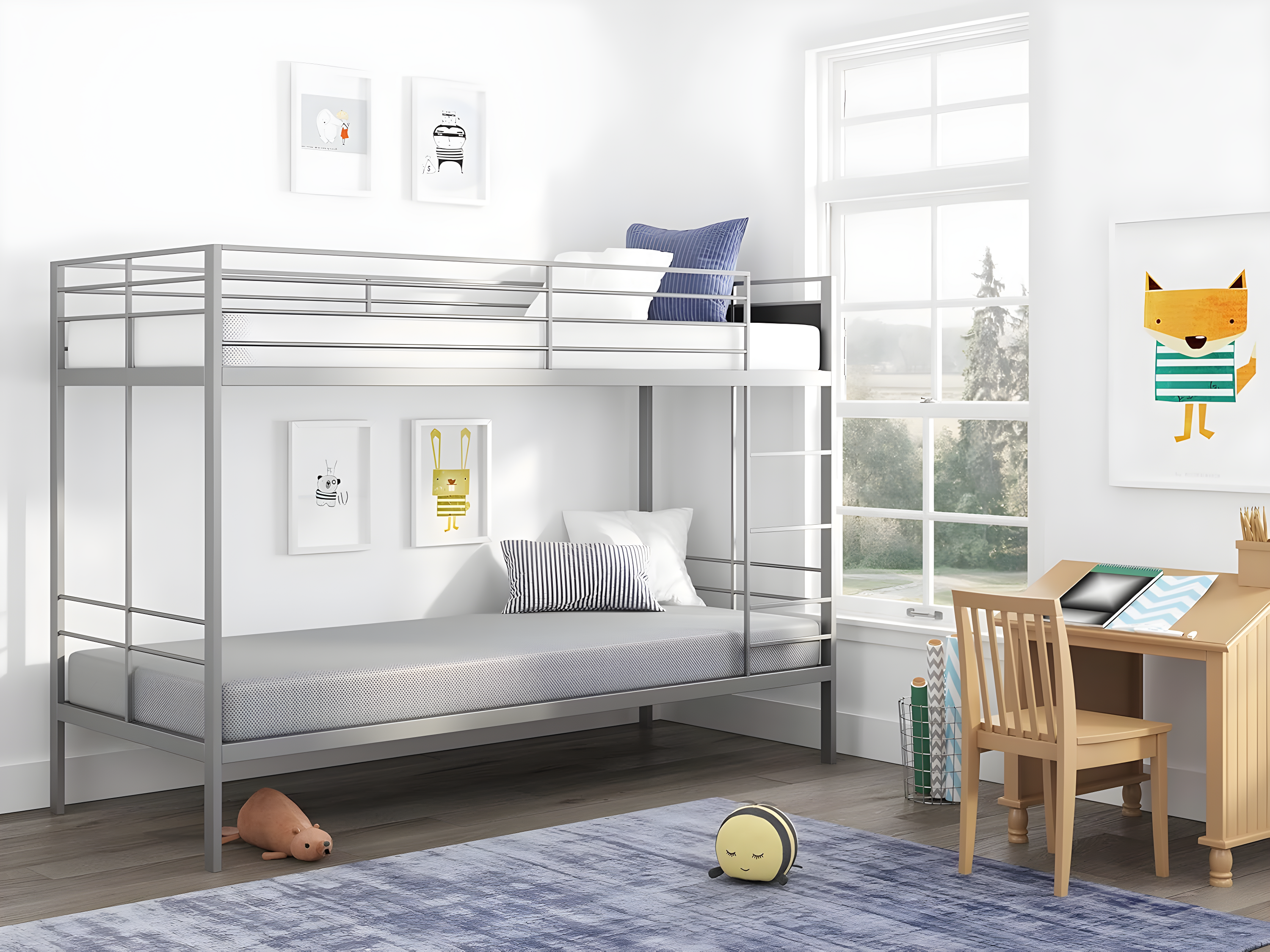 NapQueen Rainbow 5" Twin, Colchón de Memory Foam, Blanco