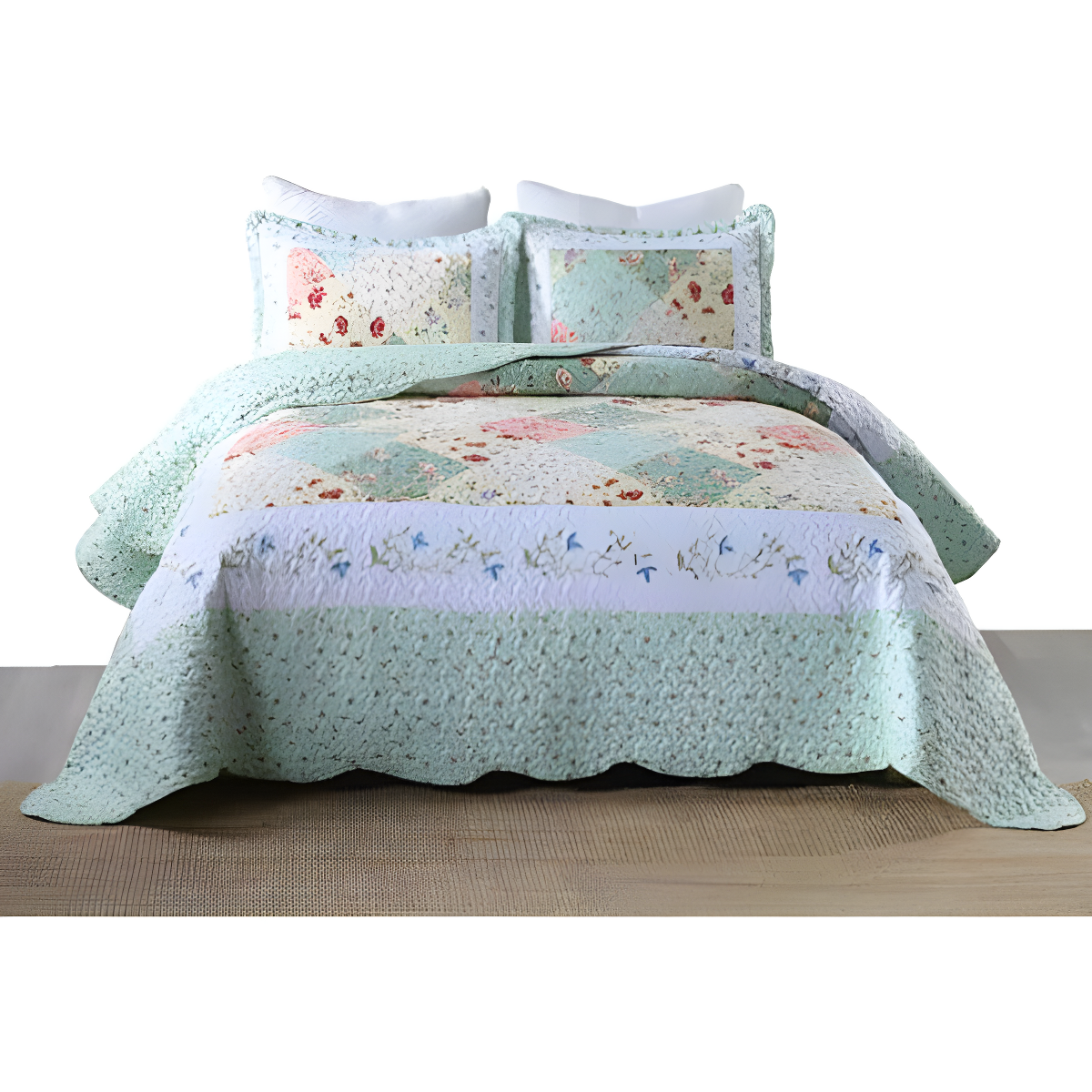MarCielo Floral Quilt Set