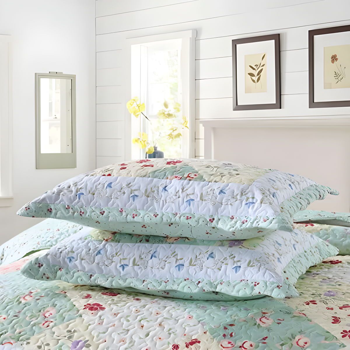 MarCielo Floral Quilt Set