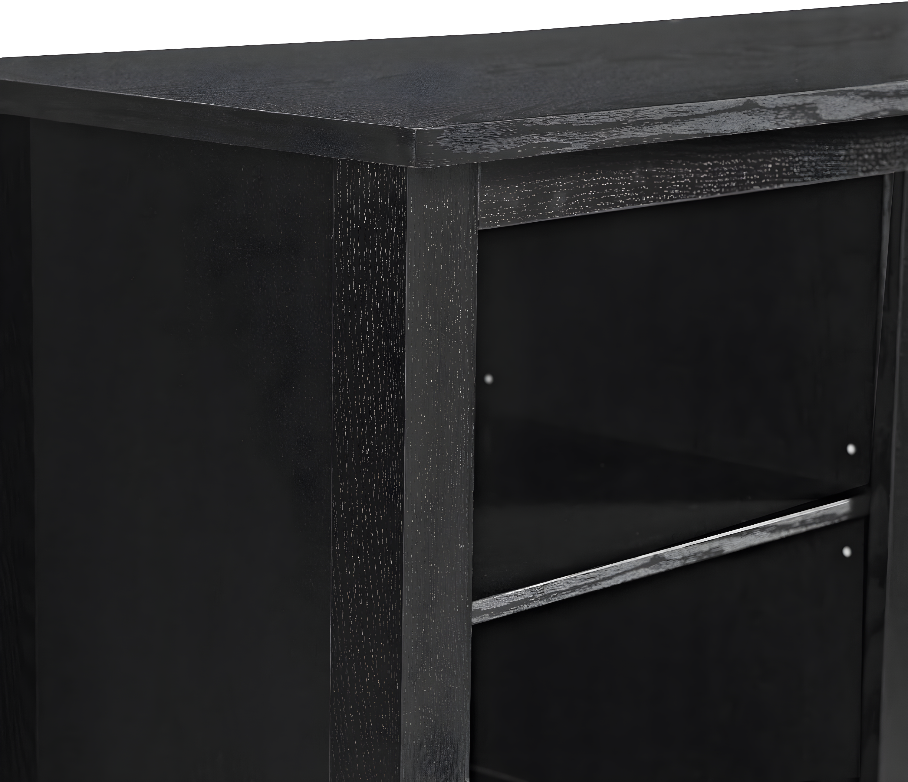 Walker Edison Traditional Fireplace TV Stand for TVs Up to 64" - Black