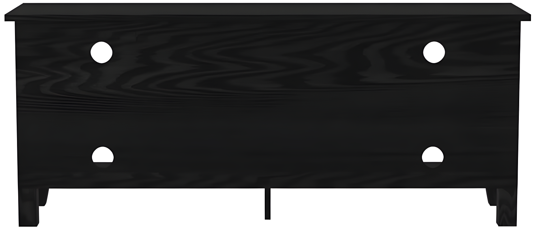 Walker Edison Traditional Fireplace TV Stand for TVs Up to 64" - Black