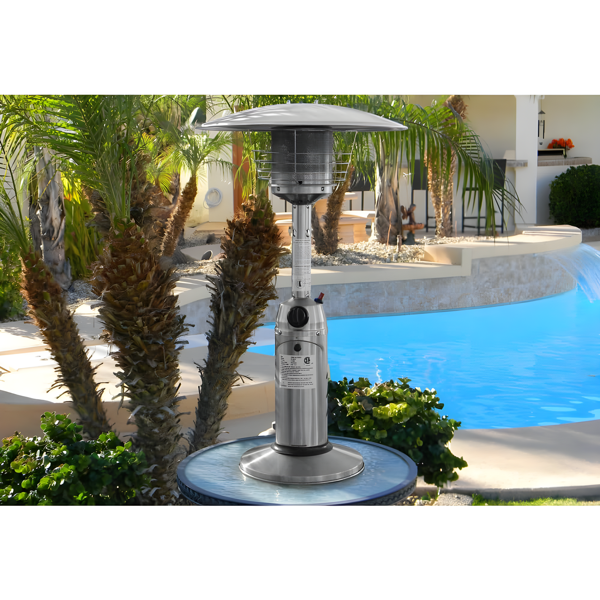 Miceli 11000 Stainless Steel Propane Tabletop Patio Heater