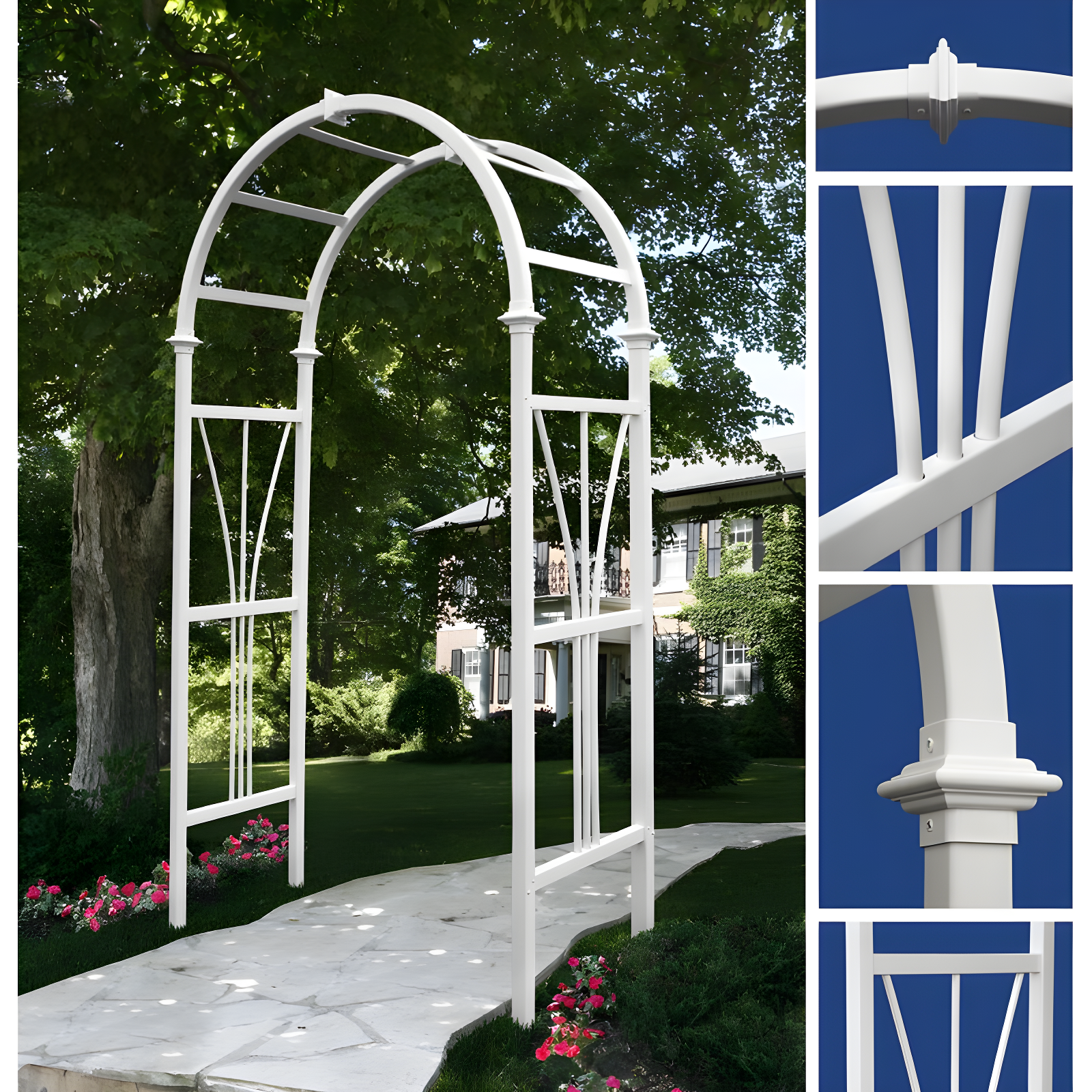 White Vinyl Arbor