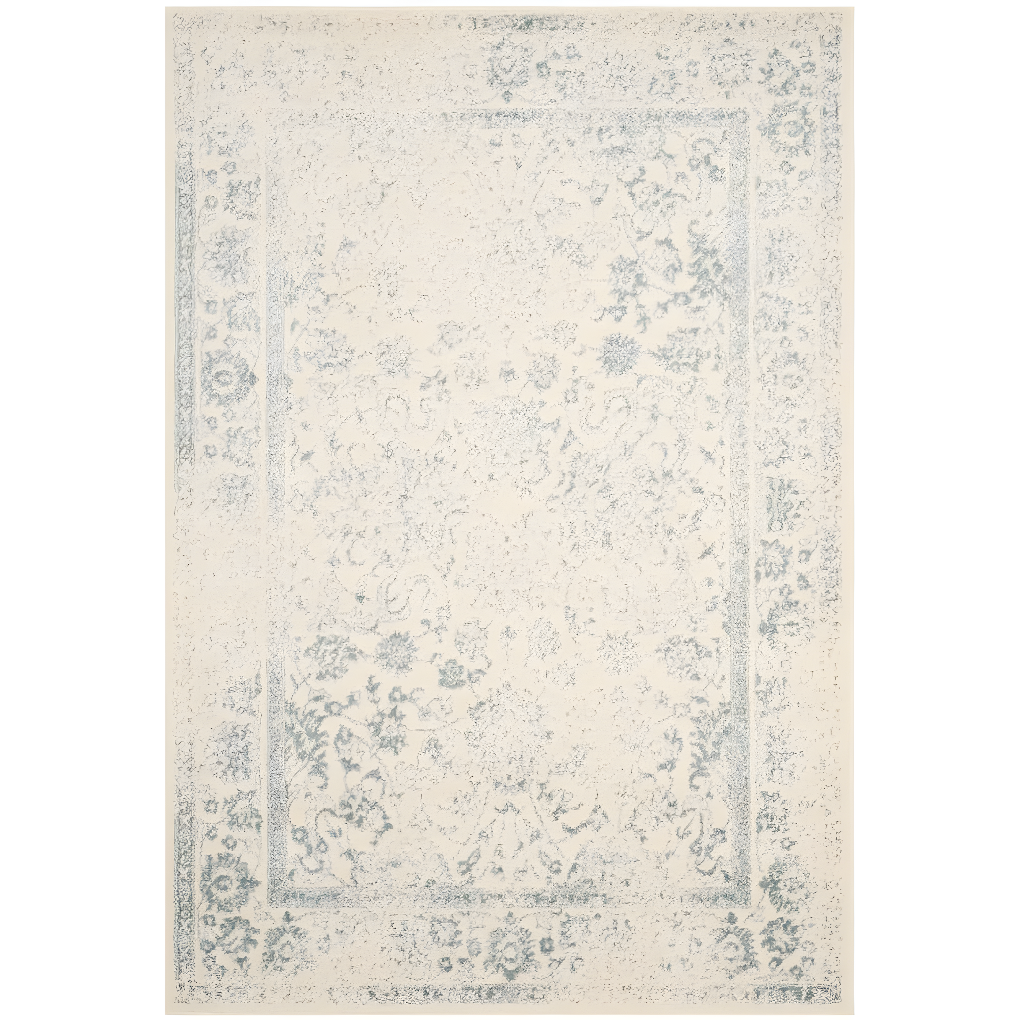 Adirondack ADR109 Machine Made Indoor Area Rug - Ivory/Slate - 6'x9' - Safavieh
