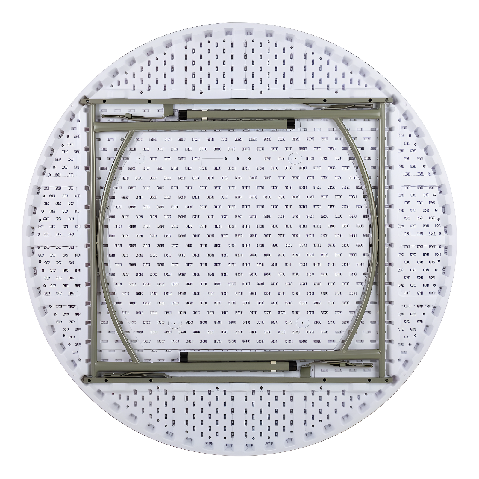 Norwood Commercial Furniture Round Blow-Molded Plastic Indoor/Outdoor Folding Training Table