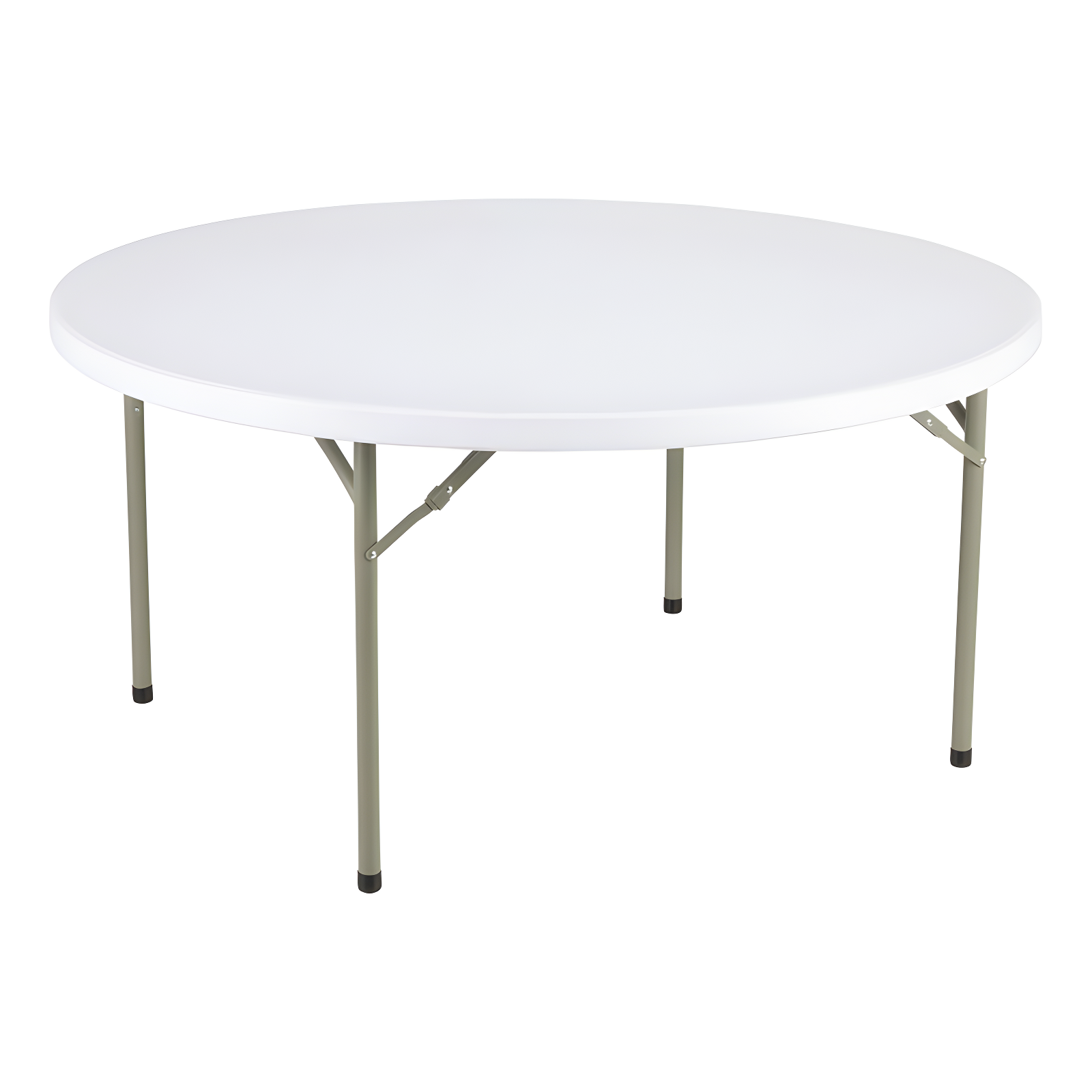 Norwood Commercial Furniture Round Blow-Molded Plastic Indoor/Outdoor Folding Training Table