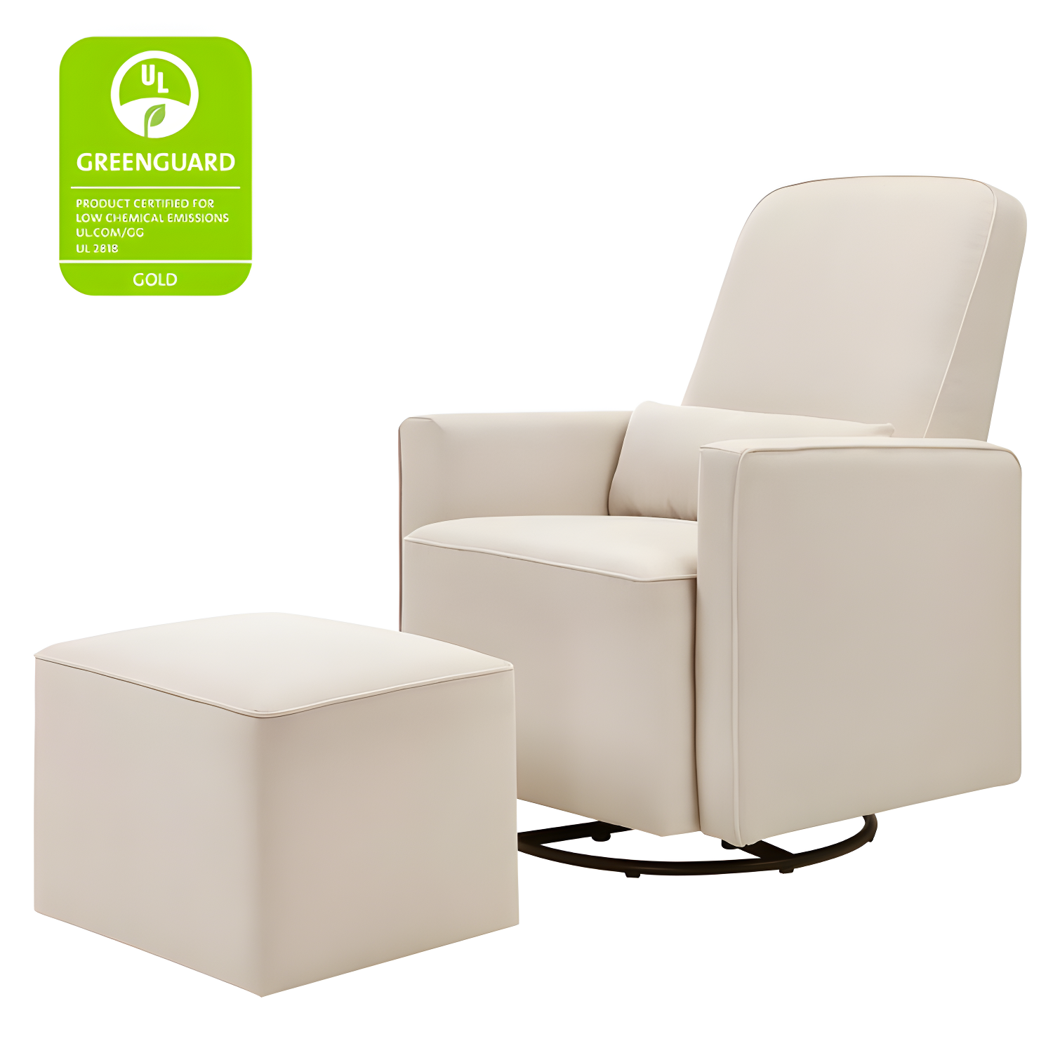 daVinci Olive Swivel Glider with Ottoman & Reviews | Wayfair