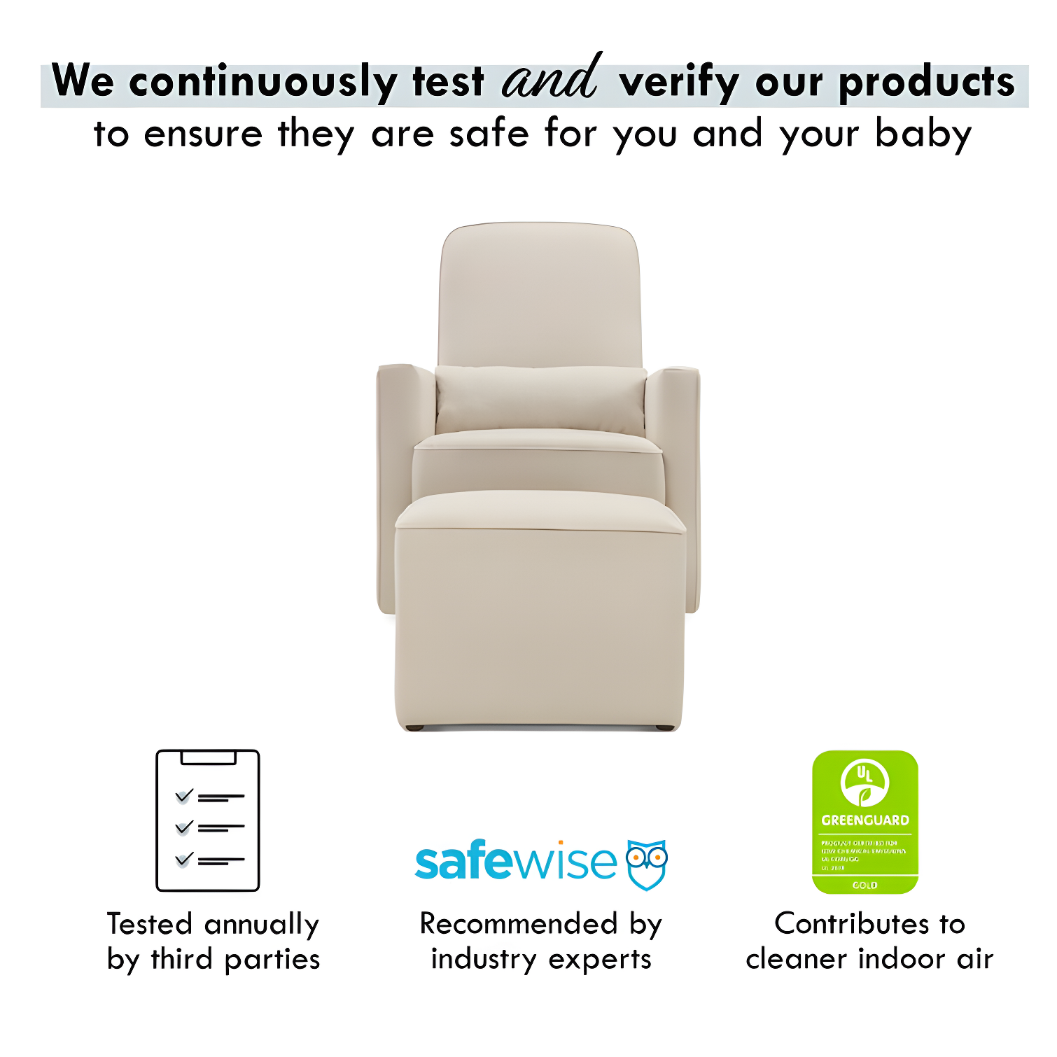 daVinci Olive Swivel Glider with Ottoman & Reviews | Wayfair