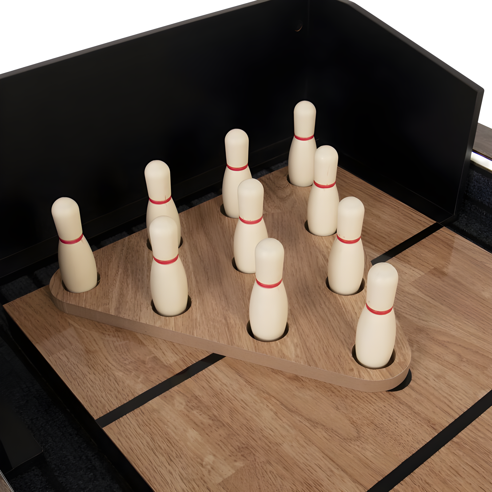 American Legend American Legend Kirkwood 9' LED Shuffleboard Table with Bonus Bowling Game