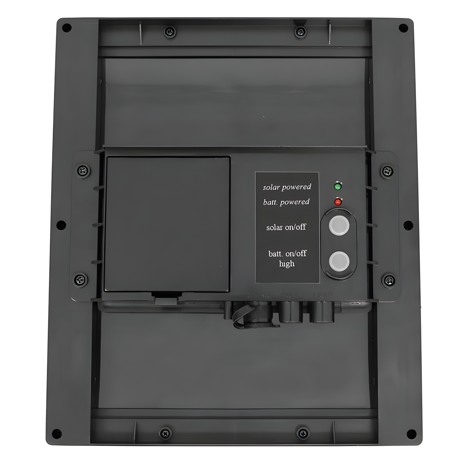 Sunnydaze Outdoor Solar Powered Water Pump and Panel Bird Bath Fountain Kit with Battery Pack and LED Lights - 65 GPH - 47"