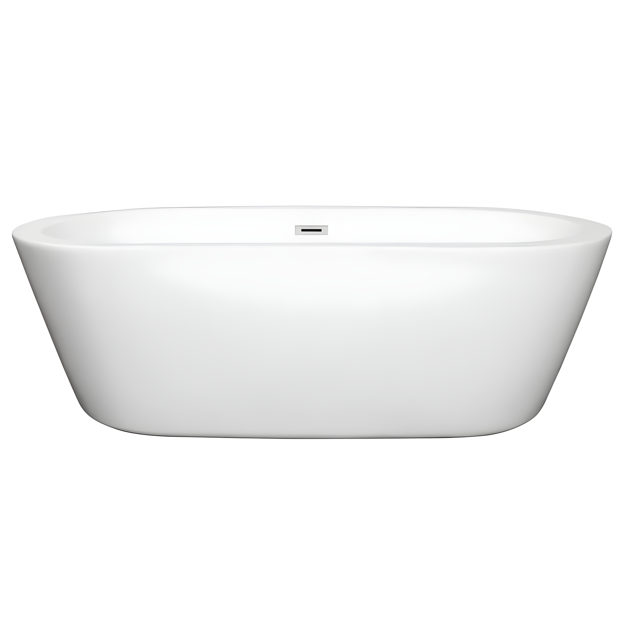 Mermaid 71'' x 33.5'' Freestanding Soaking Acrylic Bathtub