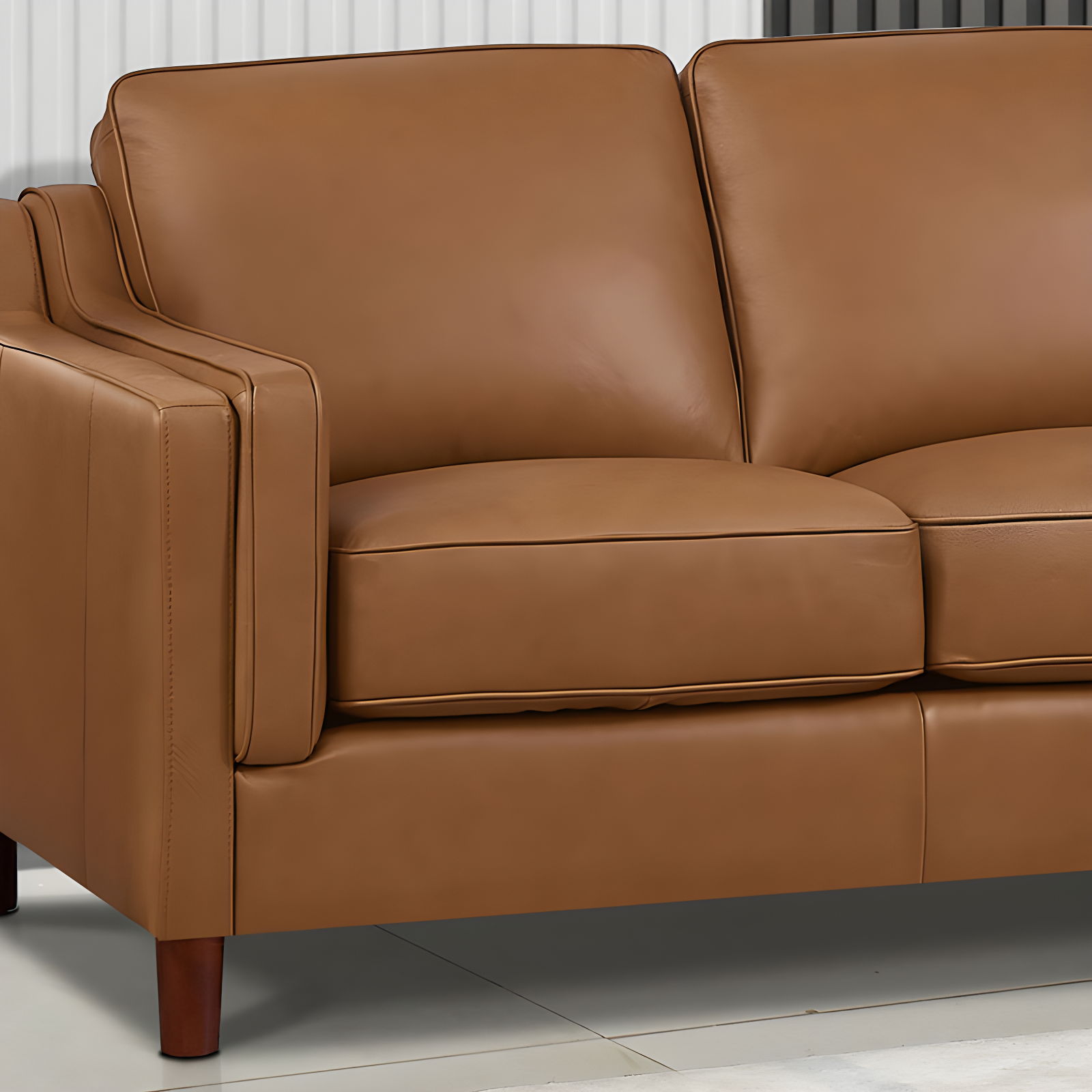 HYDELINE Bella 3 - Piece Leather Sectional