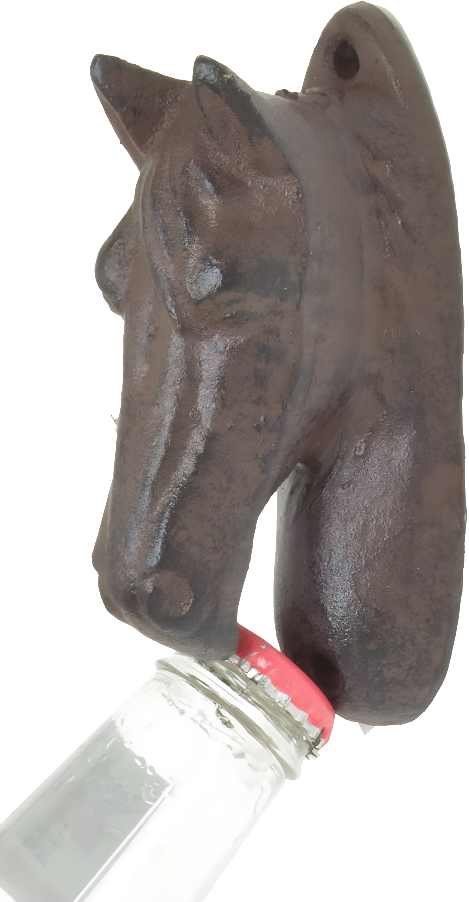 Cast Iron Western Cowboy Country Rustic Horse Head Wall Beer Bottle Cap Opener