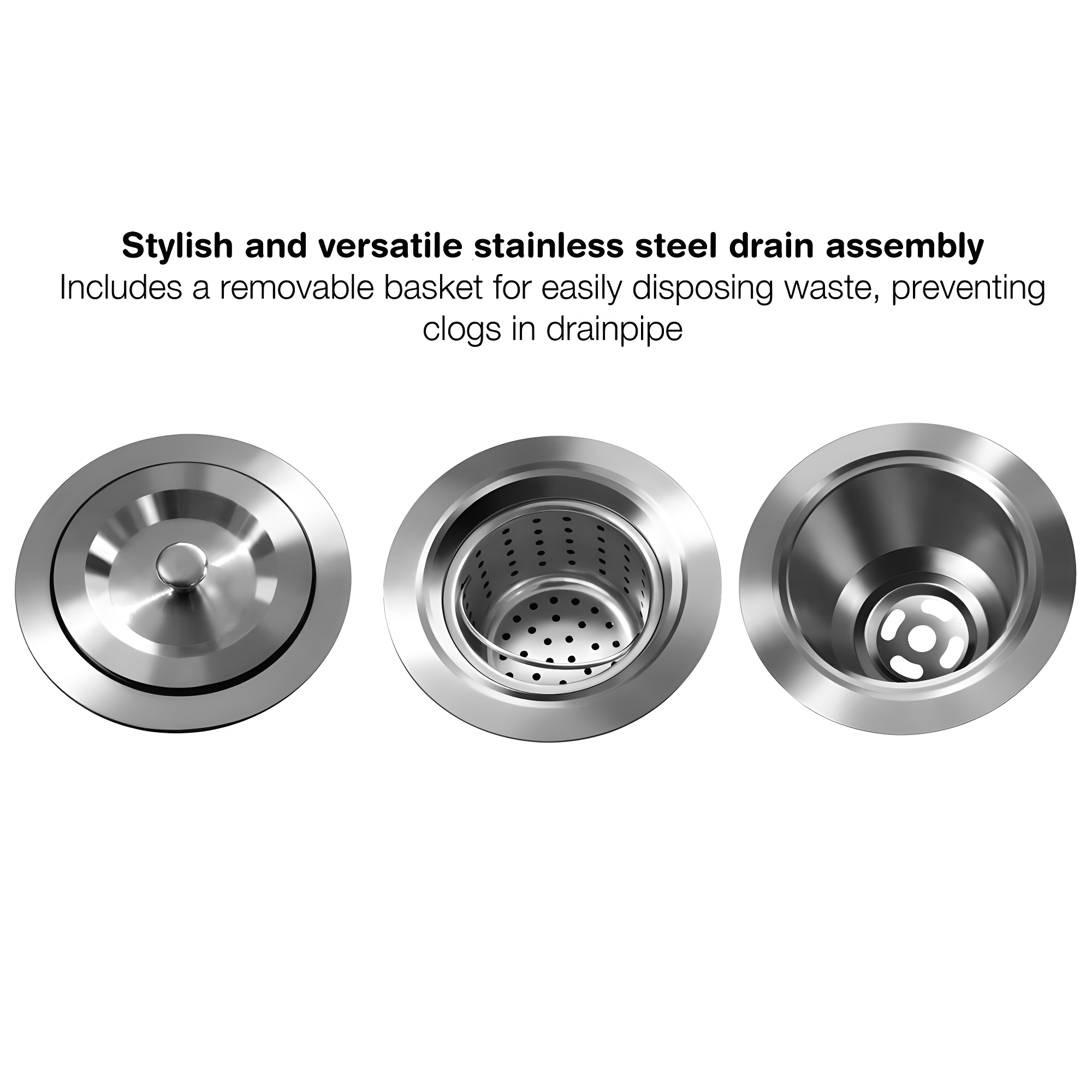 Ancona Prestige Series Stainless Steel 30'' x 18'' Undermount Kitchen Sink with Grid and Strainer