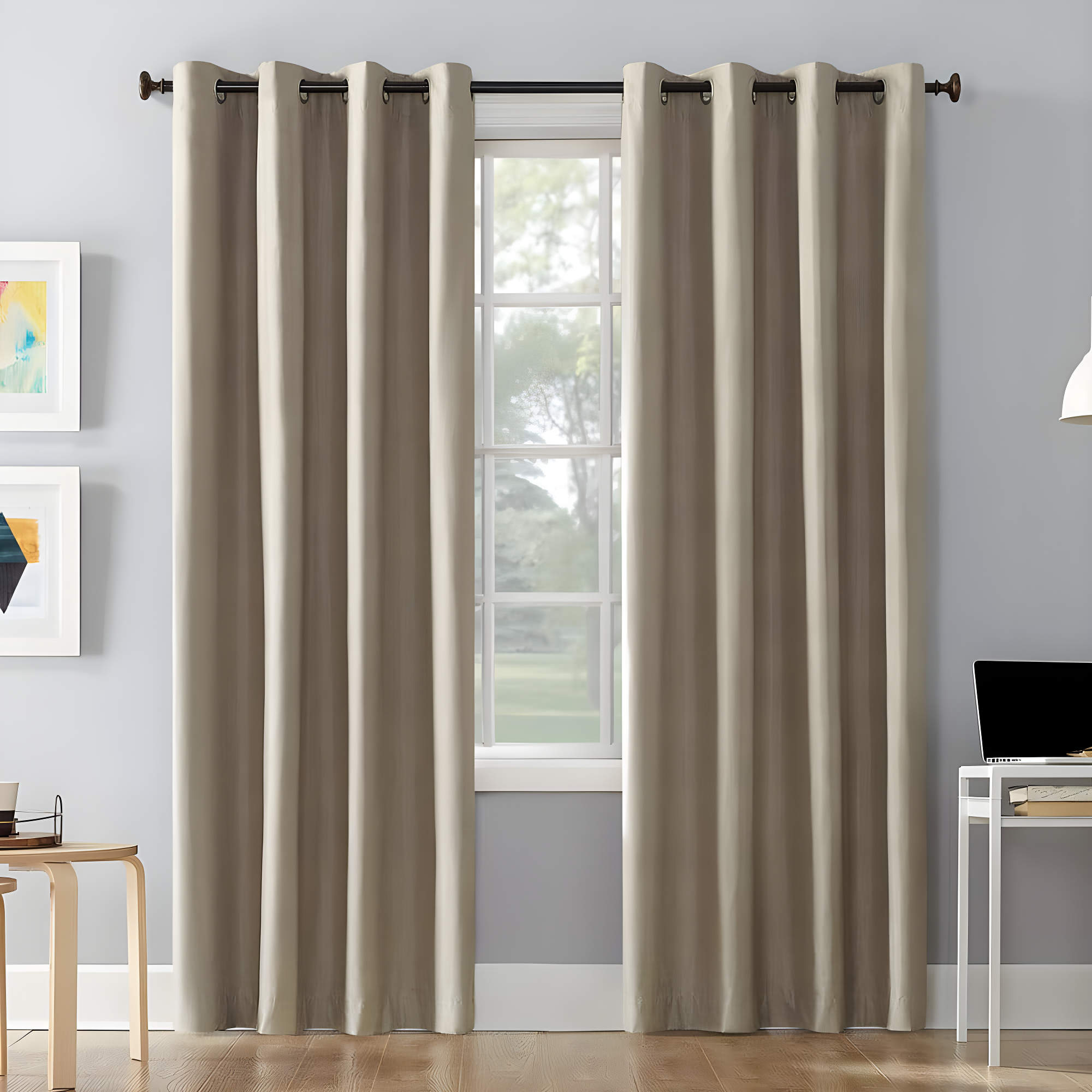 Sun Zero Cameron Thermal Insulated 100% Blackout Grommet Curtain Panel