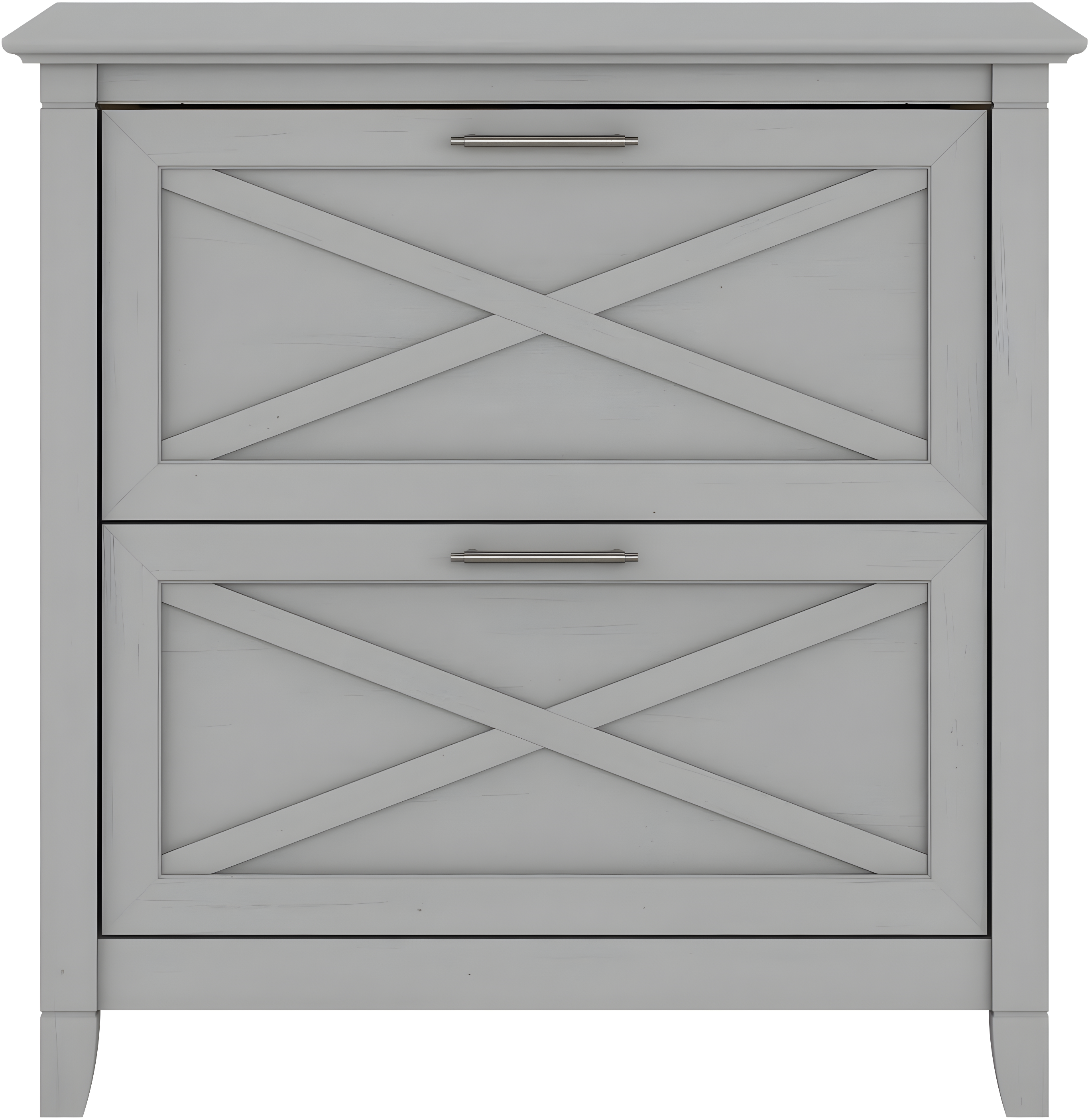 Bush Furniture Key West Lateral File Cabinet, 2 Drawer, Cape Cod Gray