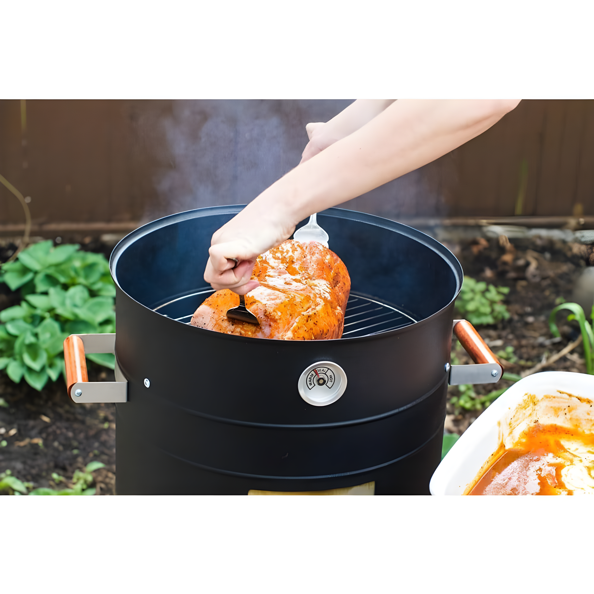 MECO Corporation MECO Corporation Americana Vertical Charcoal Portable 351 Square Inches Smoker