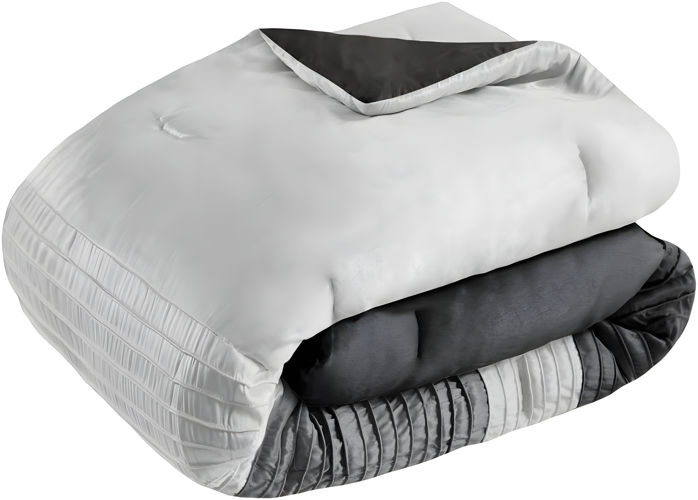 Madison Park Amherst 7 Piece Striped and Pleated Comforter Set