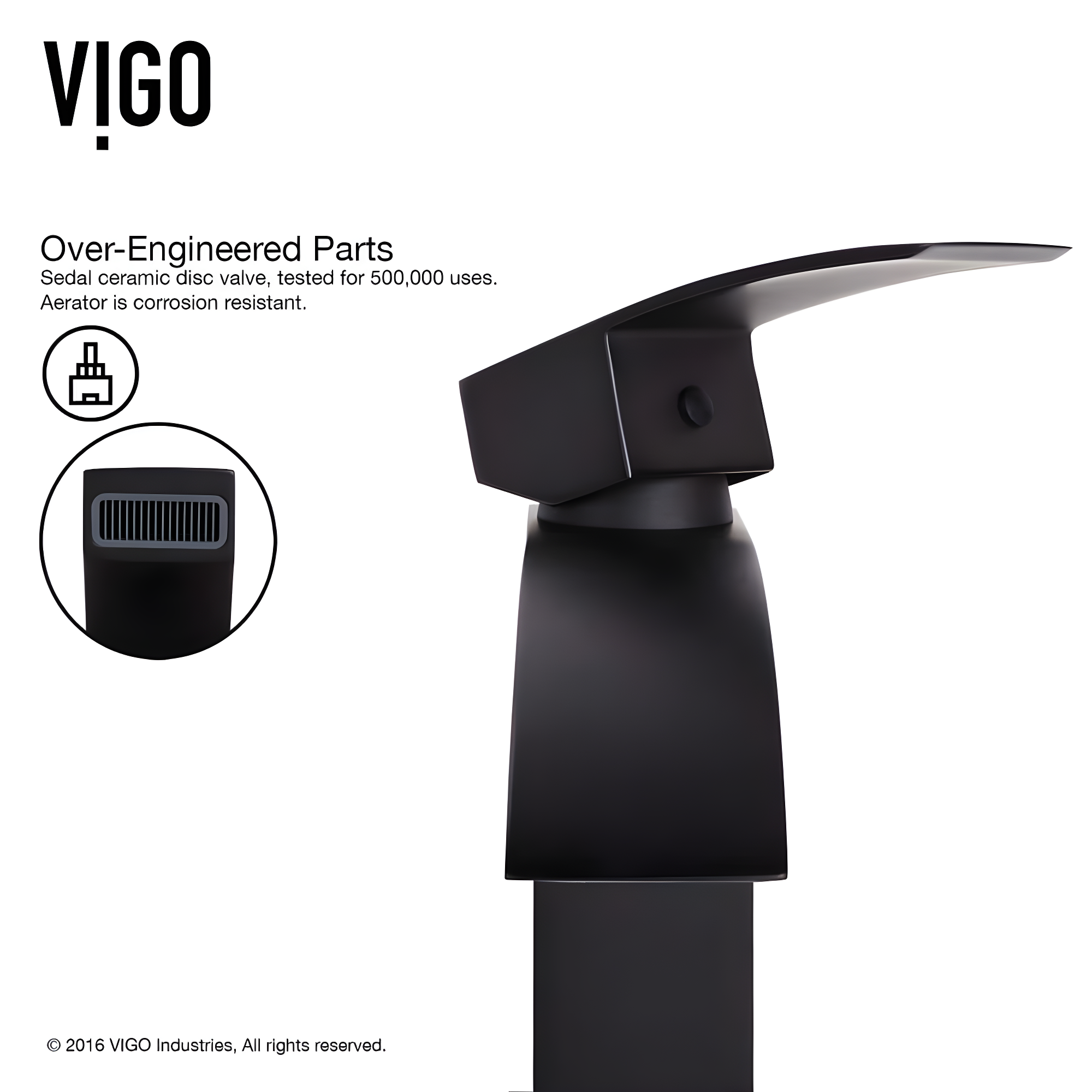 Satro 7" H Single Handle Single Hole Bathroom Faucet